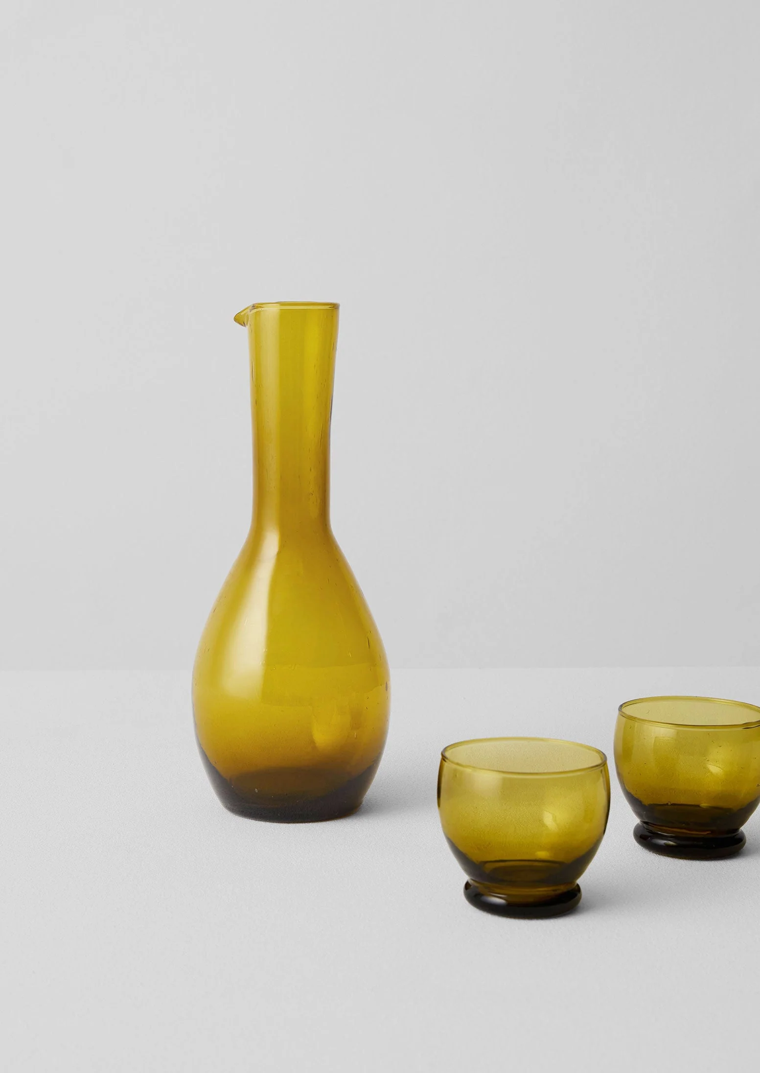Moroccan Glass Carafe | Amber - Image 4