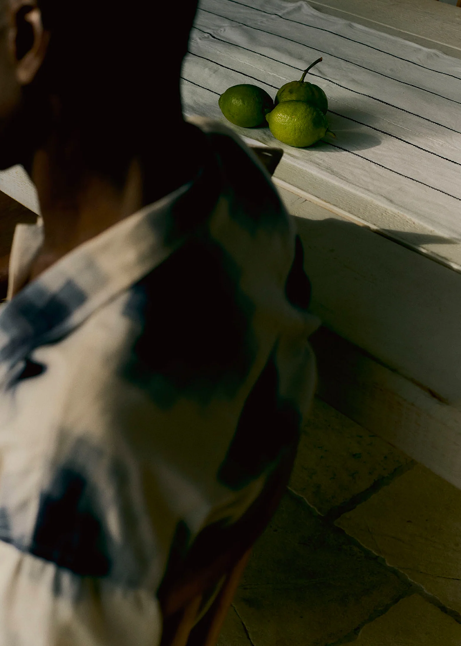 Mosaic Cotton Ikat Shirt | Slate/Putty - Image 8
