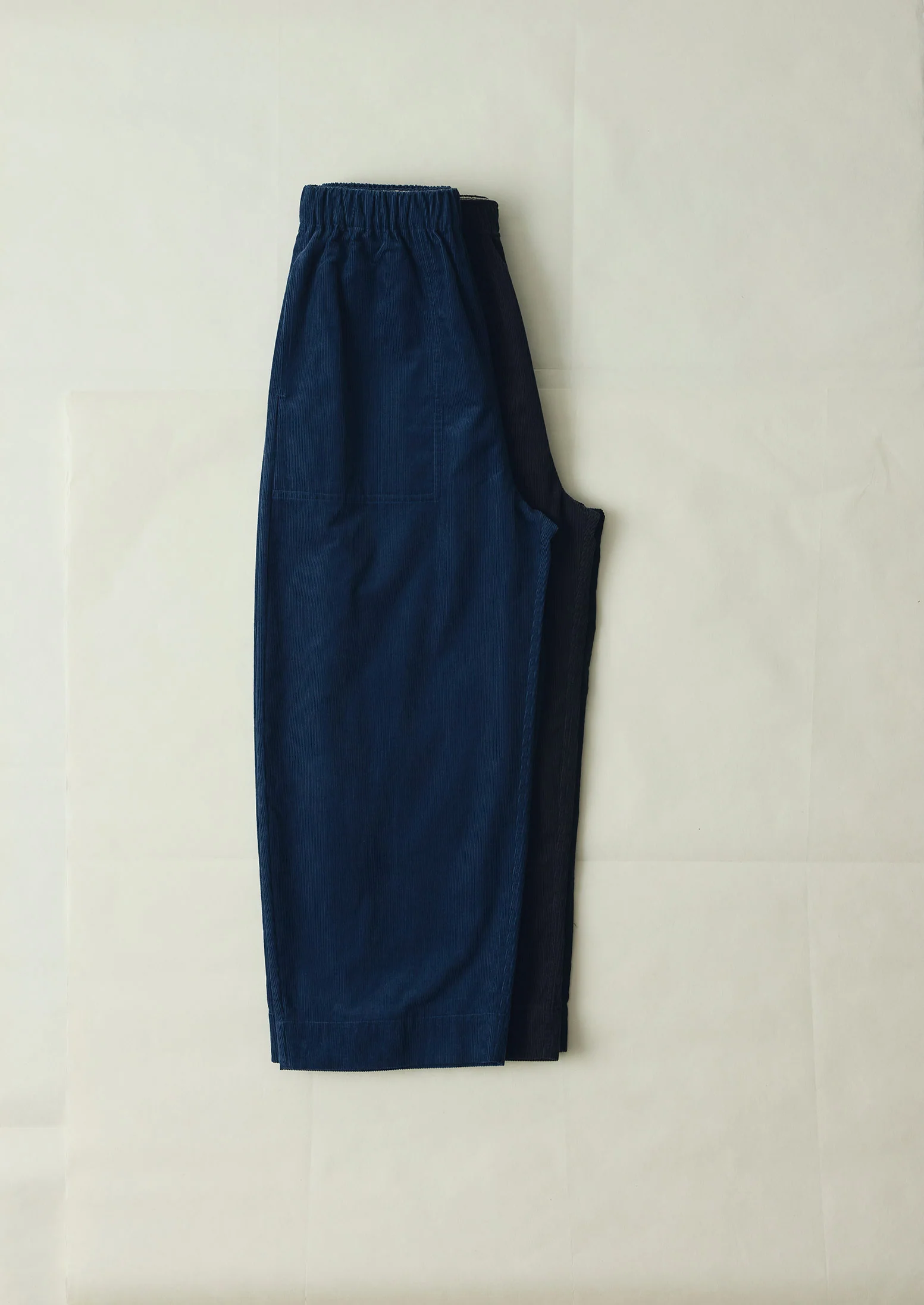 Organic Cord Barrel Leg Trousers | Denim Blue - Image 6