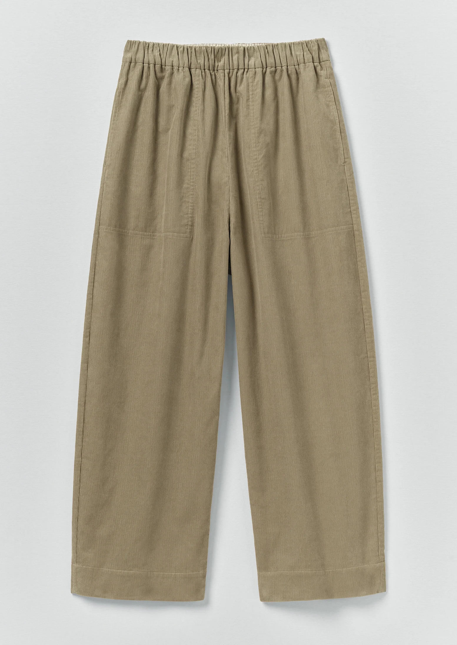 Organic Cord Barrel Leg Trousers | Spelt