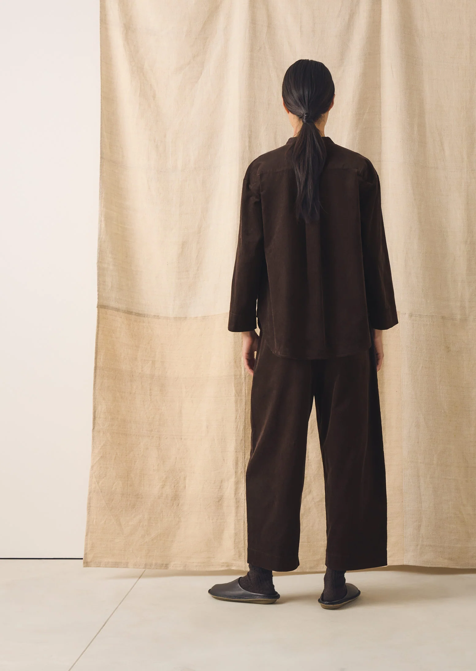 Organic Cotton Cord Shirt | Bitter Chocolate - Image 4