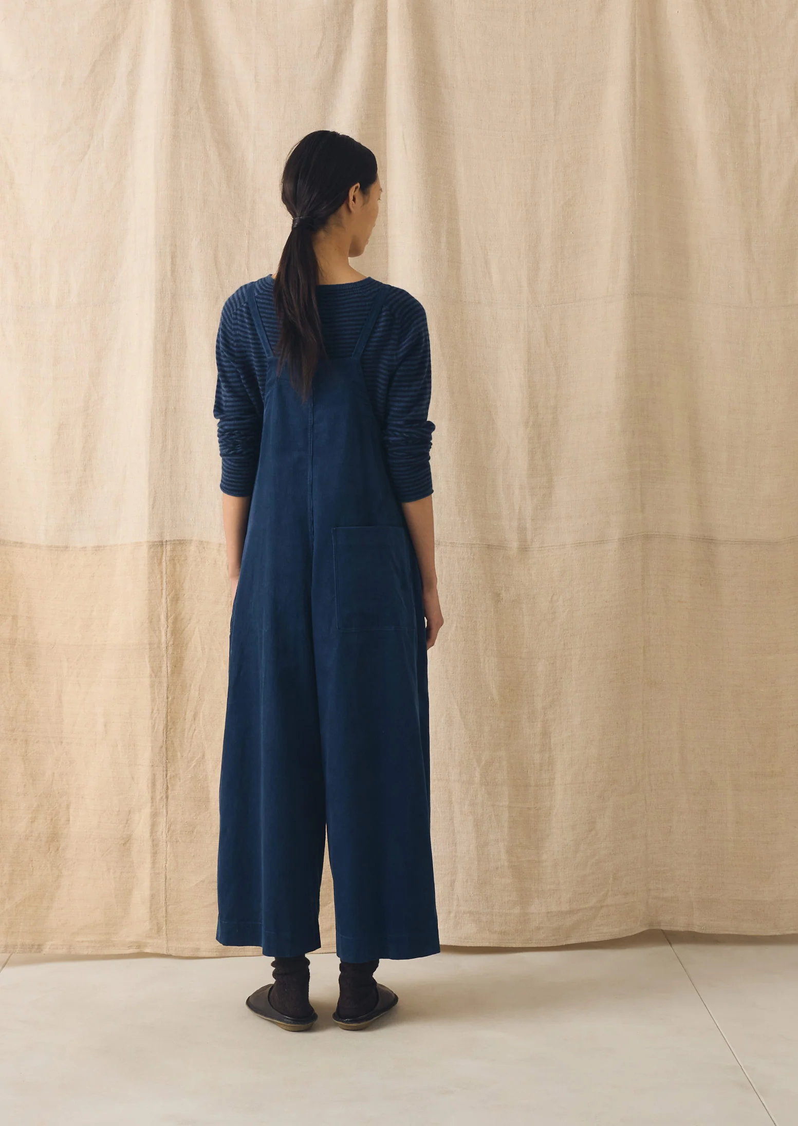 Organic Cord Pocket Jumpsuit | Denim Blue - Image 4