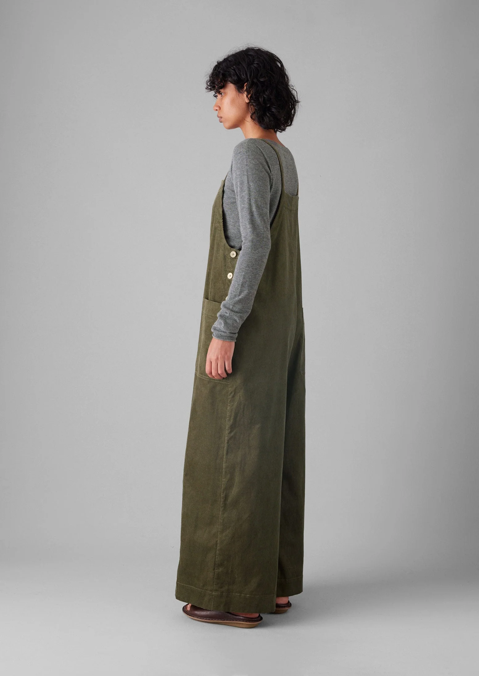 Organic Cord Pocket Jumpsuit | Pear - Image 3