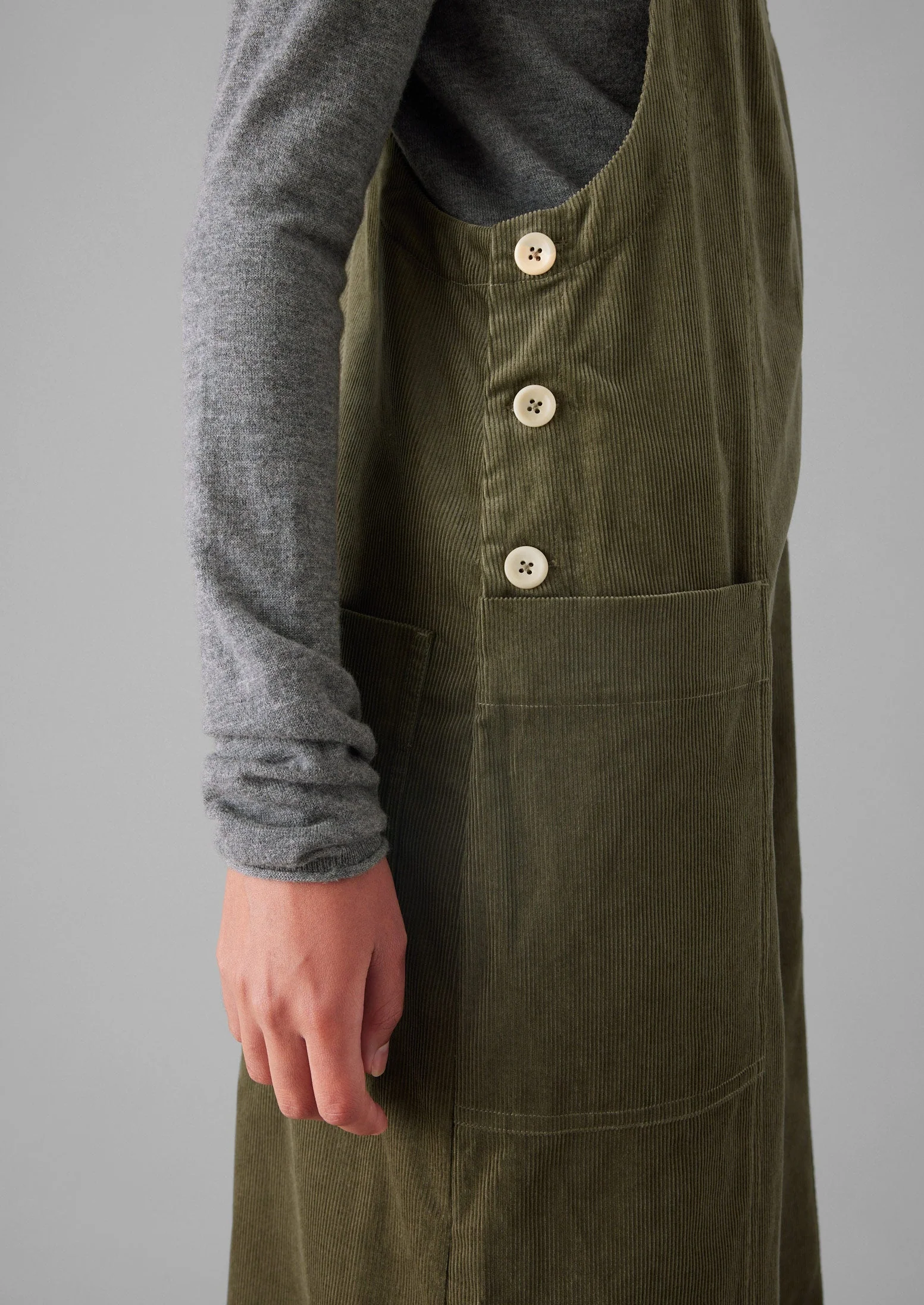 Organic Cord Pocket Jumpsuit | Pear - Image 5
