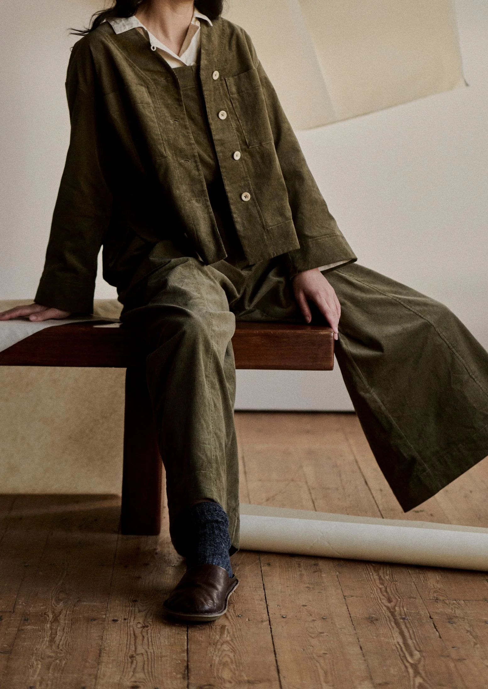 Organic Cord Pocket Jumpsuit | Pear - Image 6