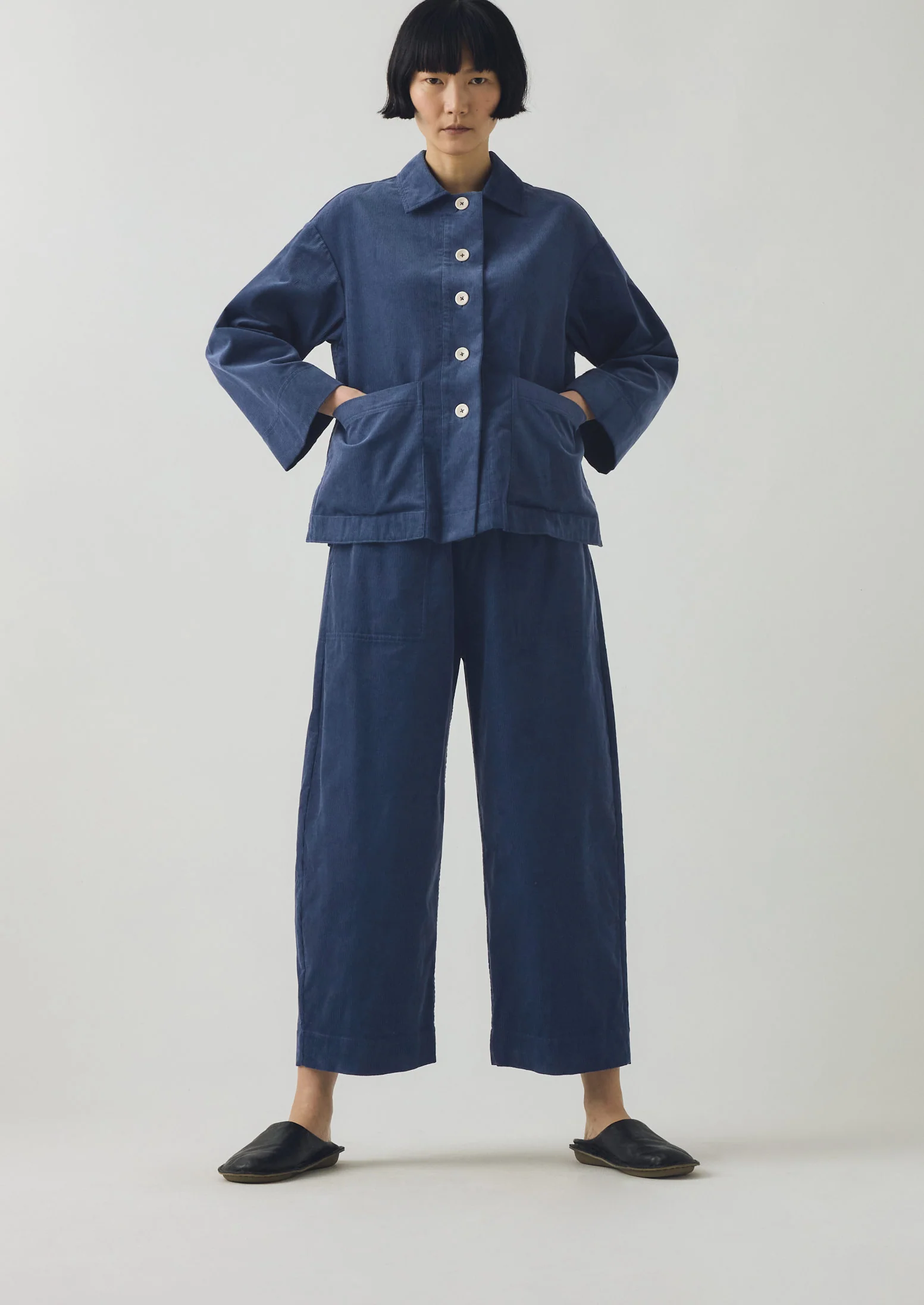 Organic Cord Shirt | Denim Blue - Image 4