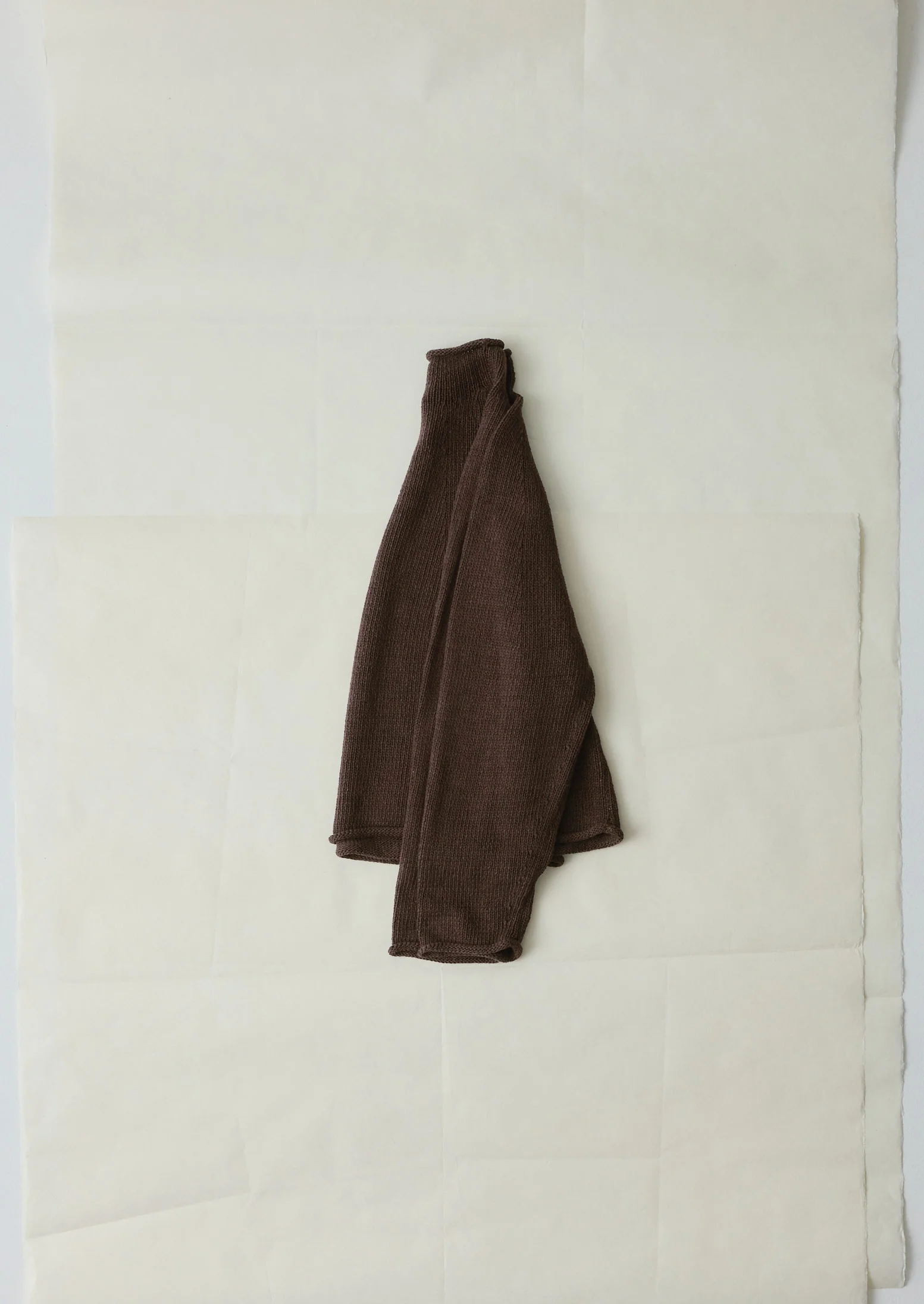 Organic Cotton Linen Easy Sweater | Bitter Chocolate - Image 6