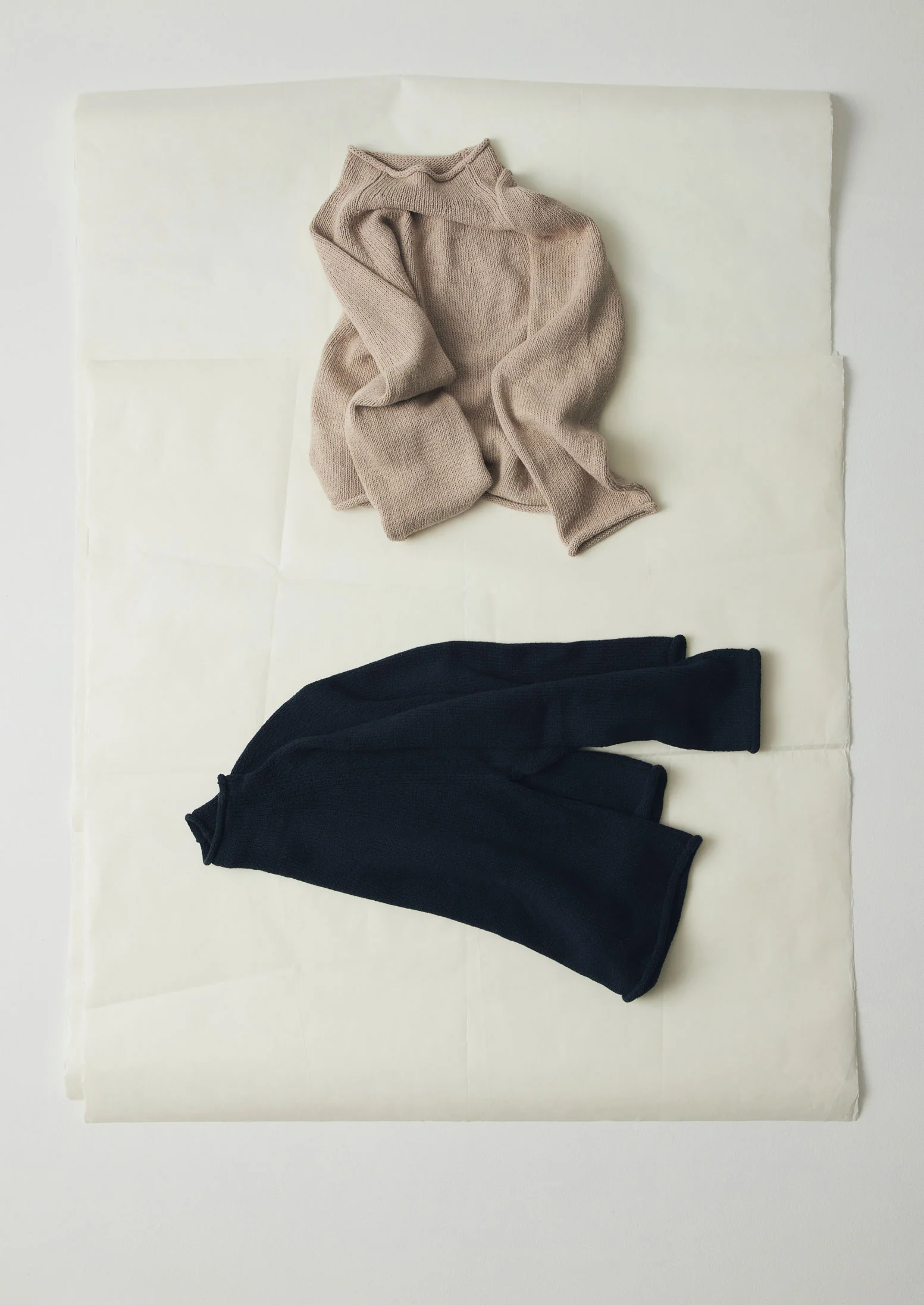 Organic Cotton Linen Easy Sweater | Dark Navy - Image 7