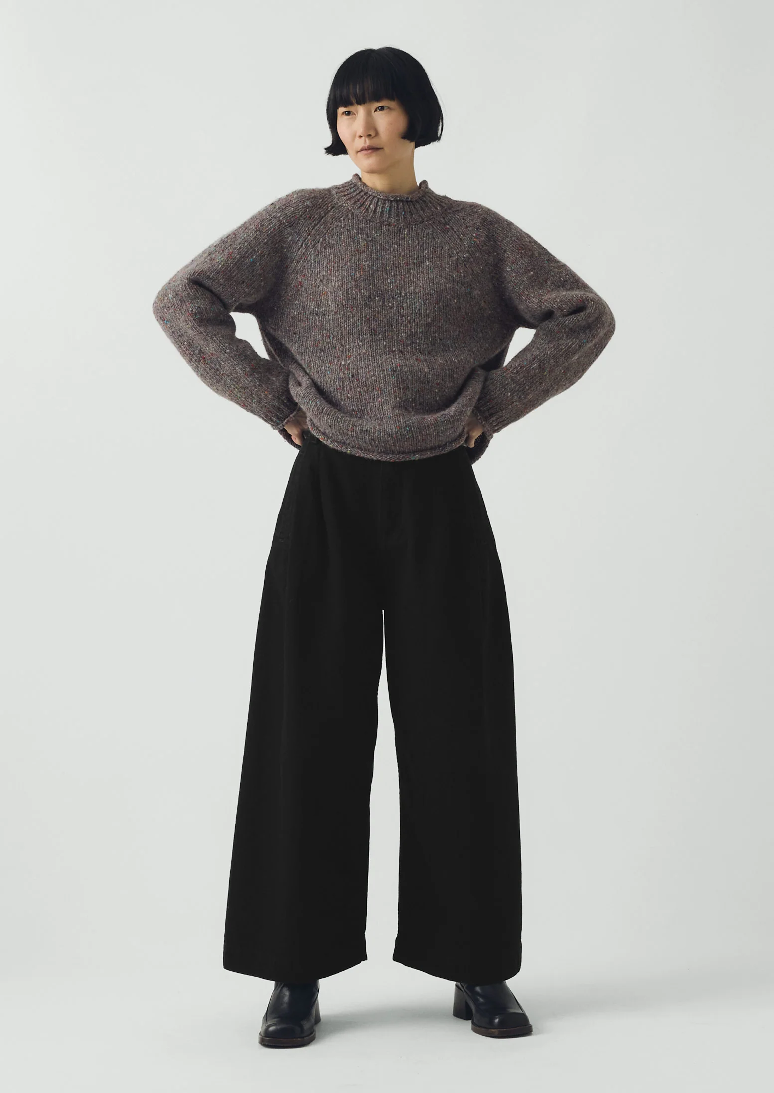 Orla Donegal Wool Sweater | Fossil - Image 3