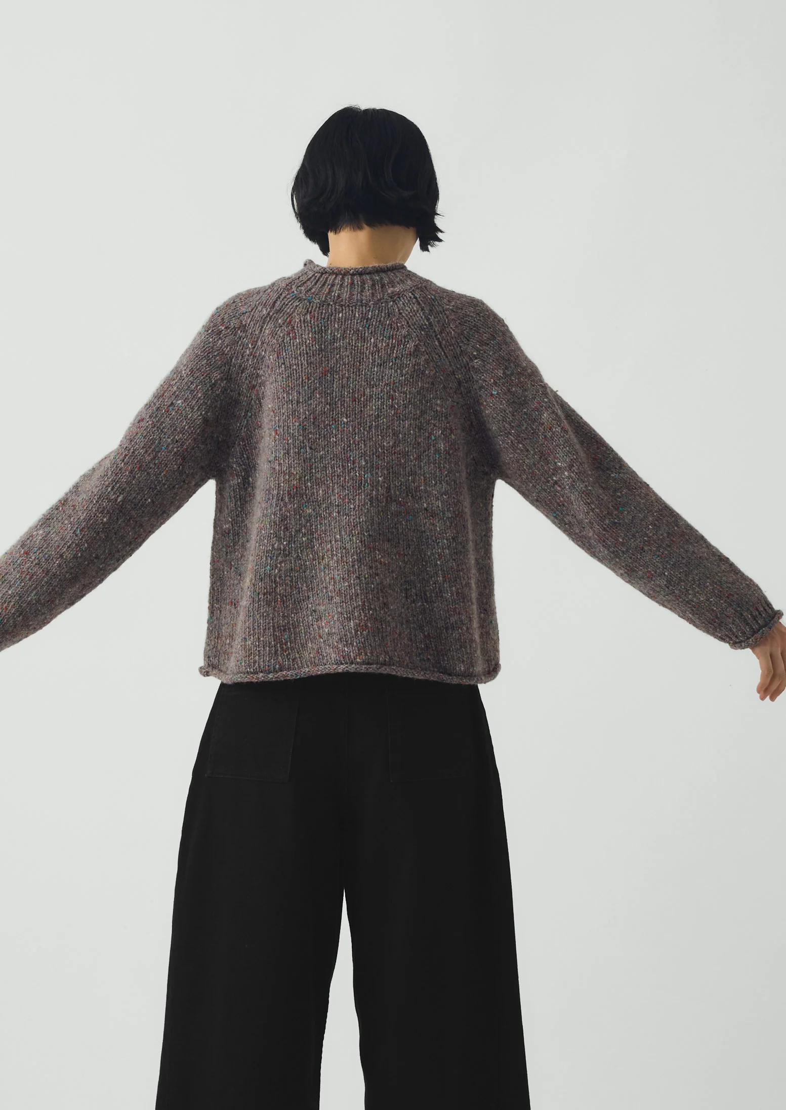 Orla Donegal Wool Sweater | Fossil - Image 4