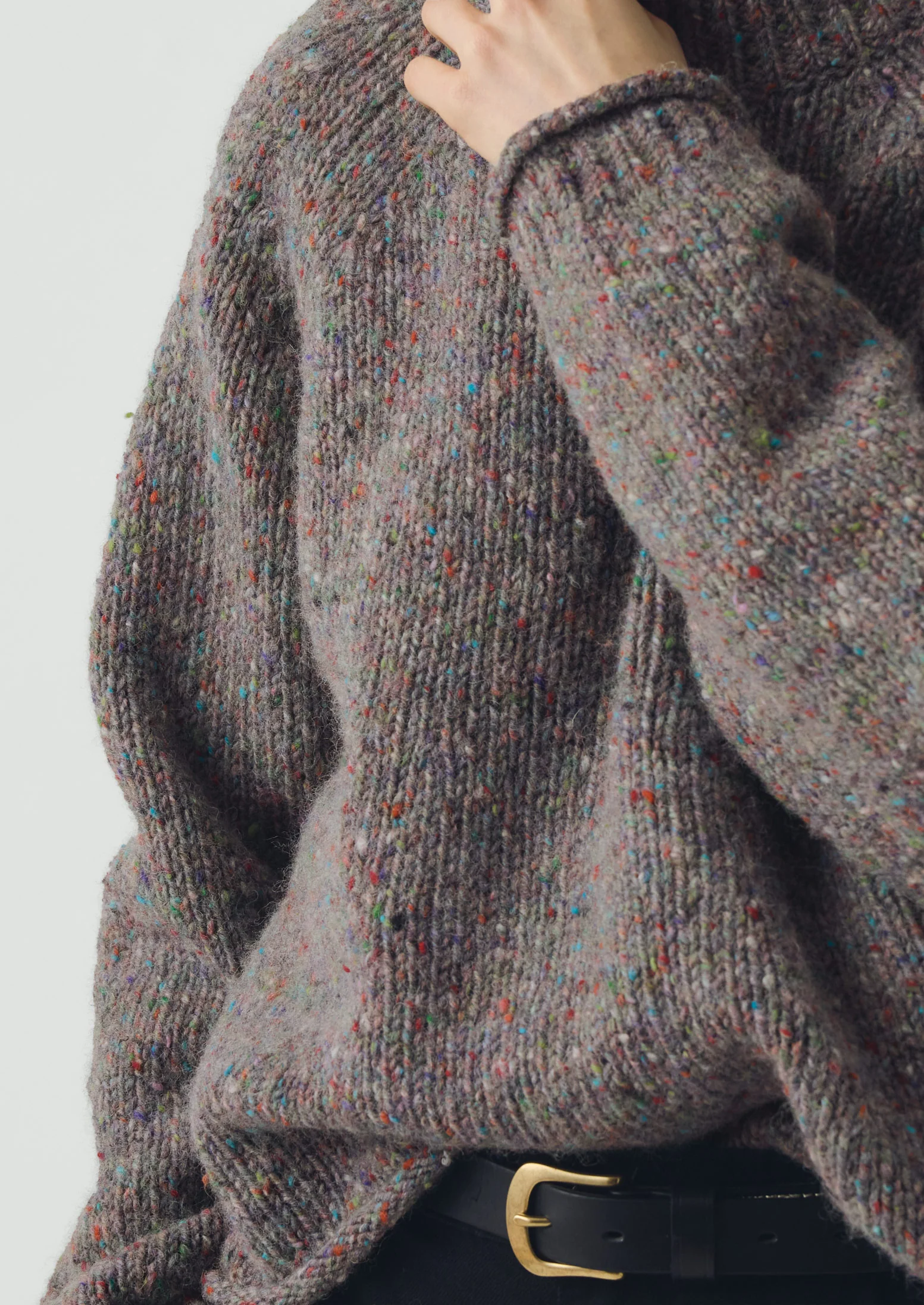 Orla Donegal Wool Sweater | Fossil - Image 6