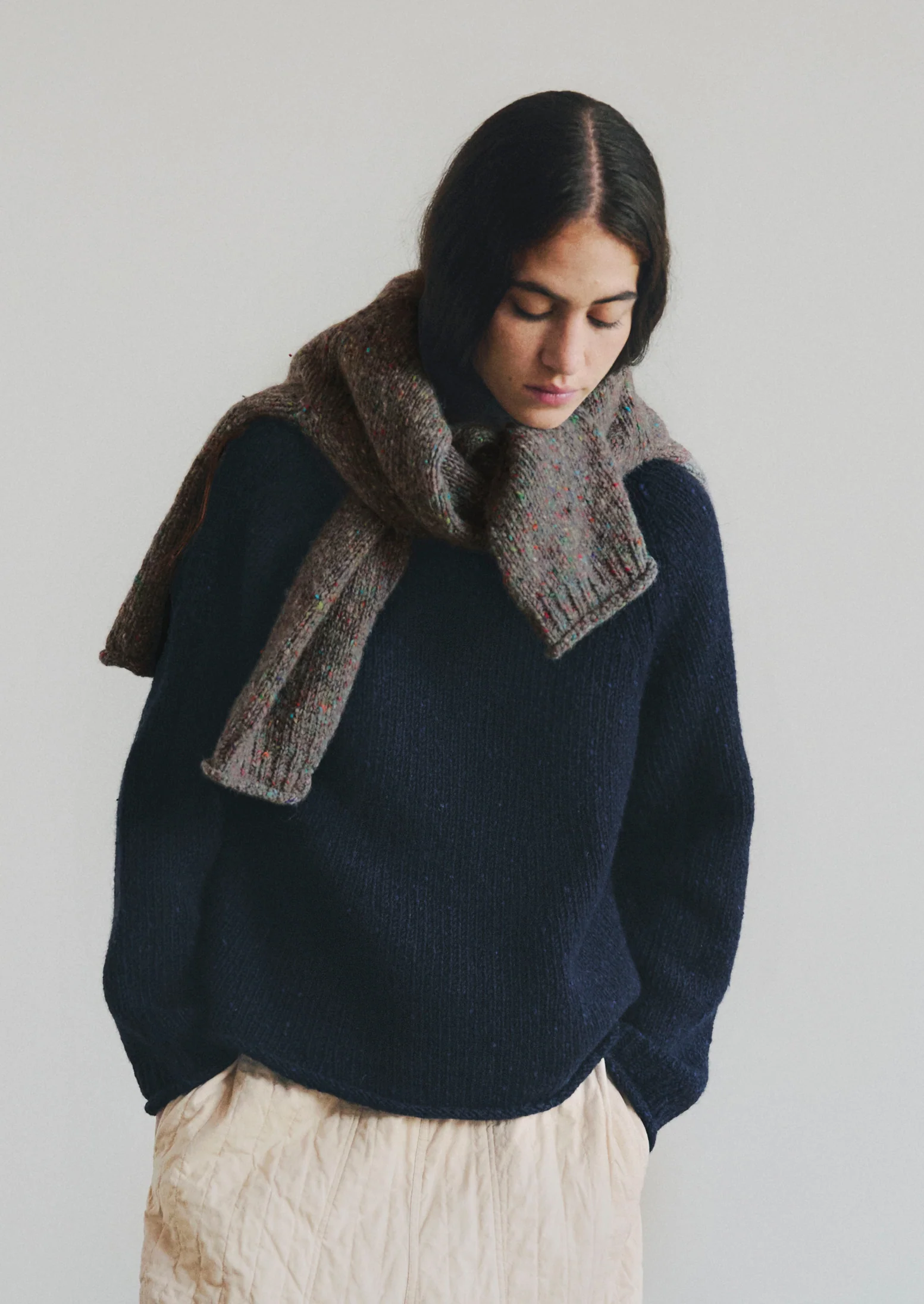 Orla Donegal Wool Sweater | Fossil - Image 9