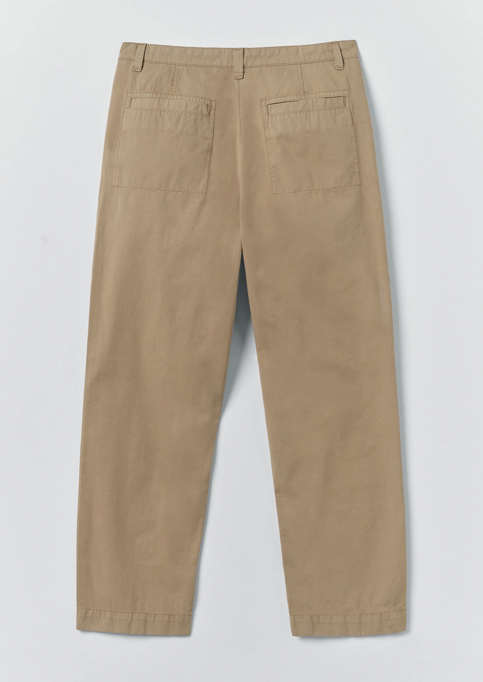 Otto Pleated Cotton Twill Trousers | Oyster - Image 6