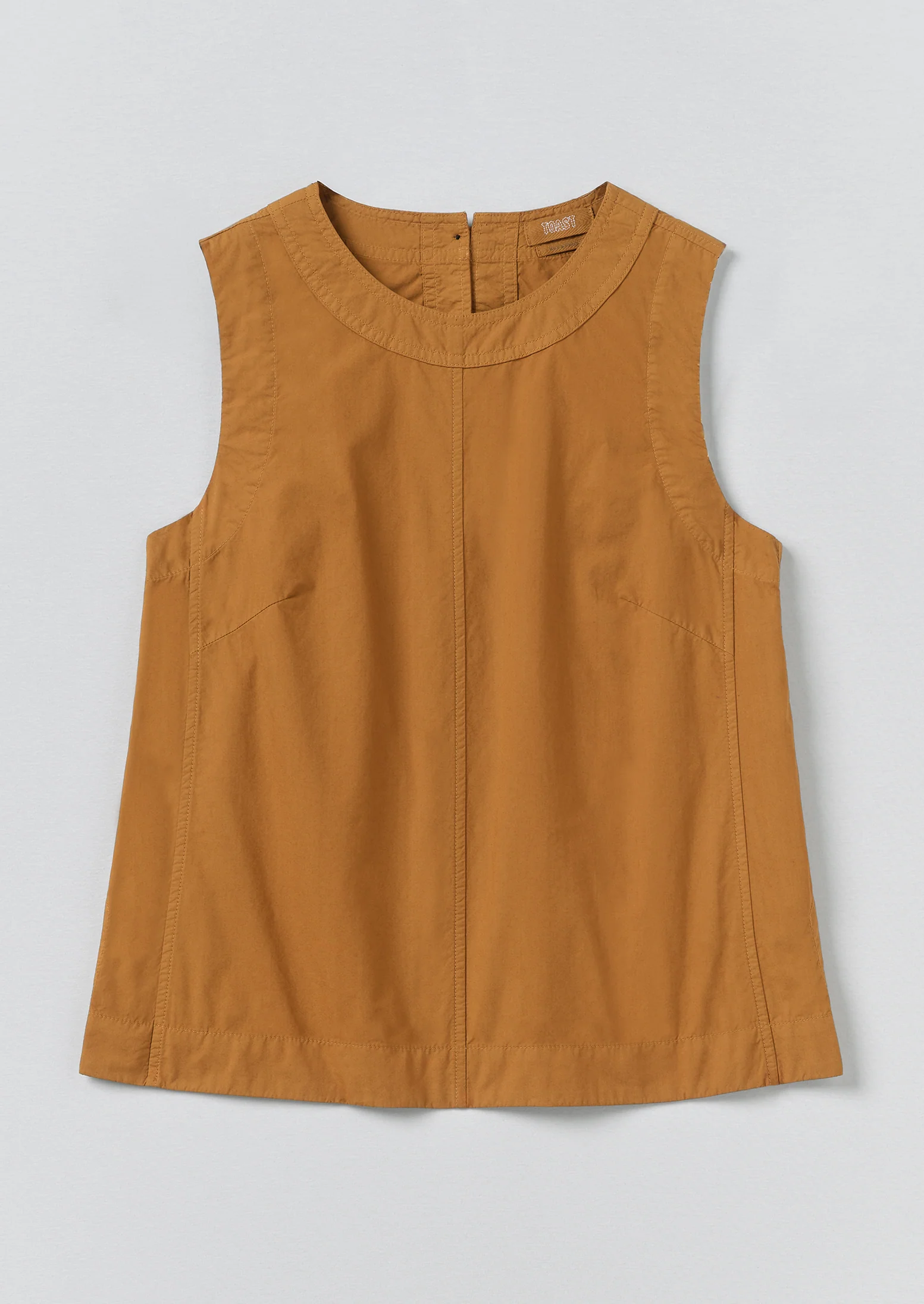 Panelled Garment Dyed Sleeveless Top | Dhal