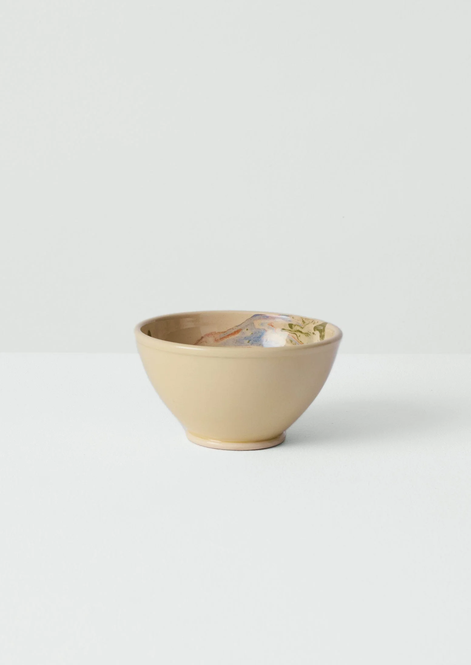 Poterie Barbotine Marbled Breakfast Bowl | Sand/Moss - Image 3