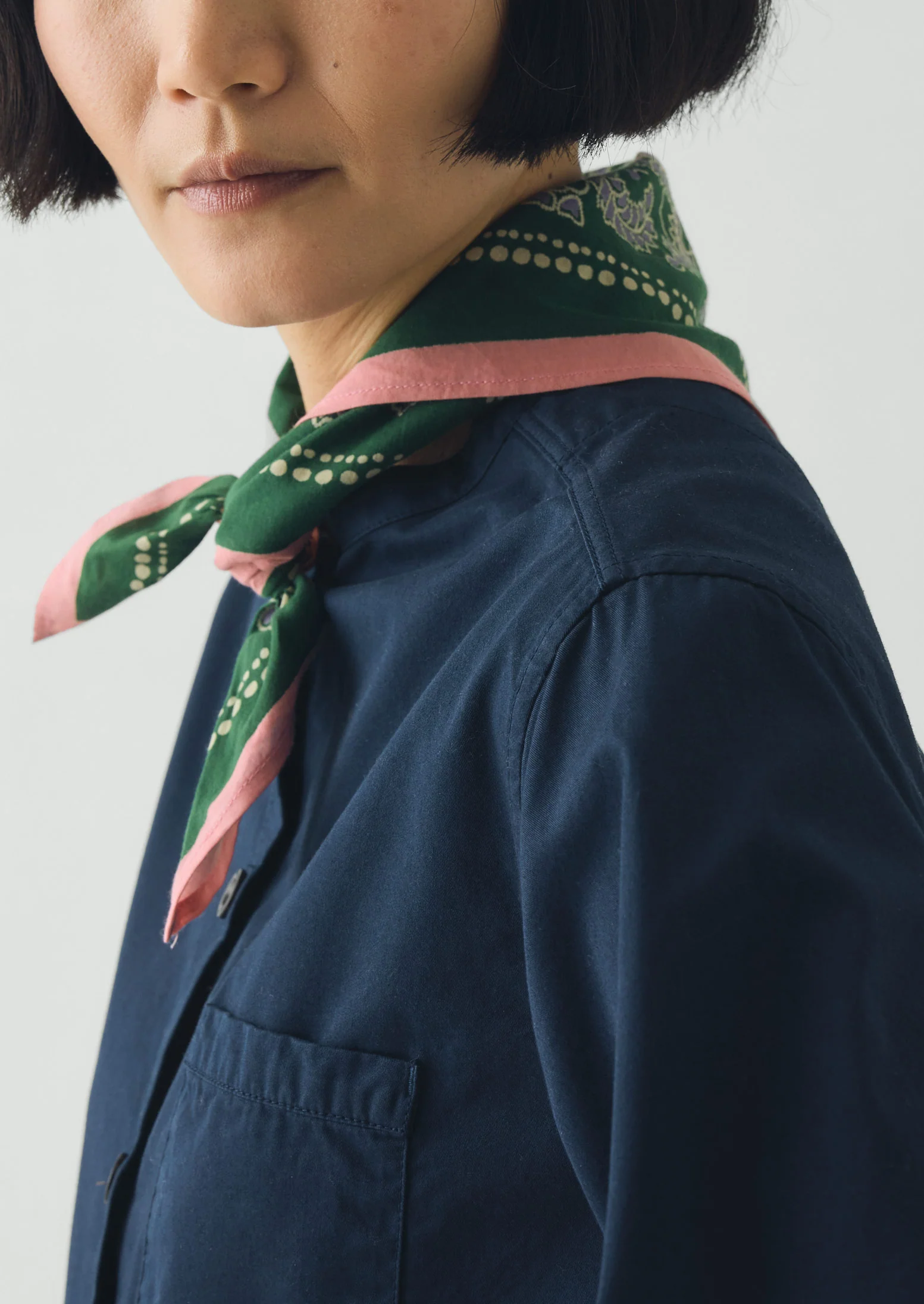 Provencal Paisley Print Bandana | Croft Green - Image 2
