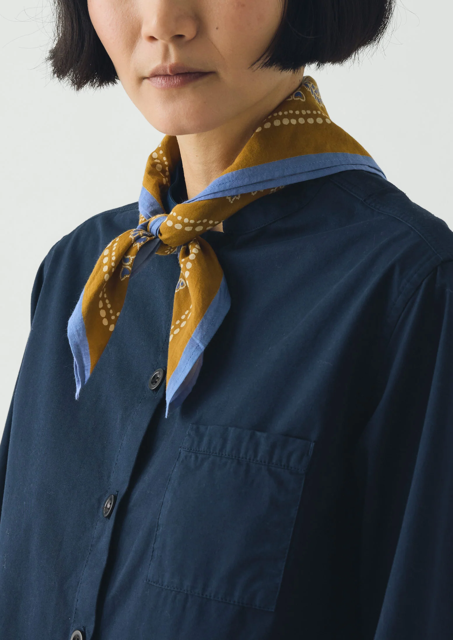 Provencal Paisley Print Bandana | Cumin - Image 2