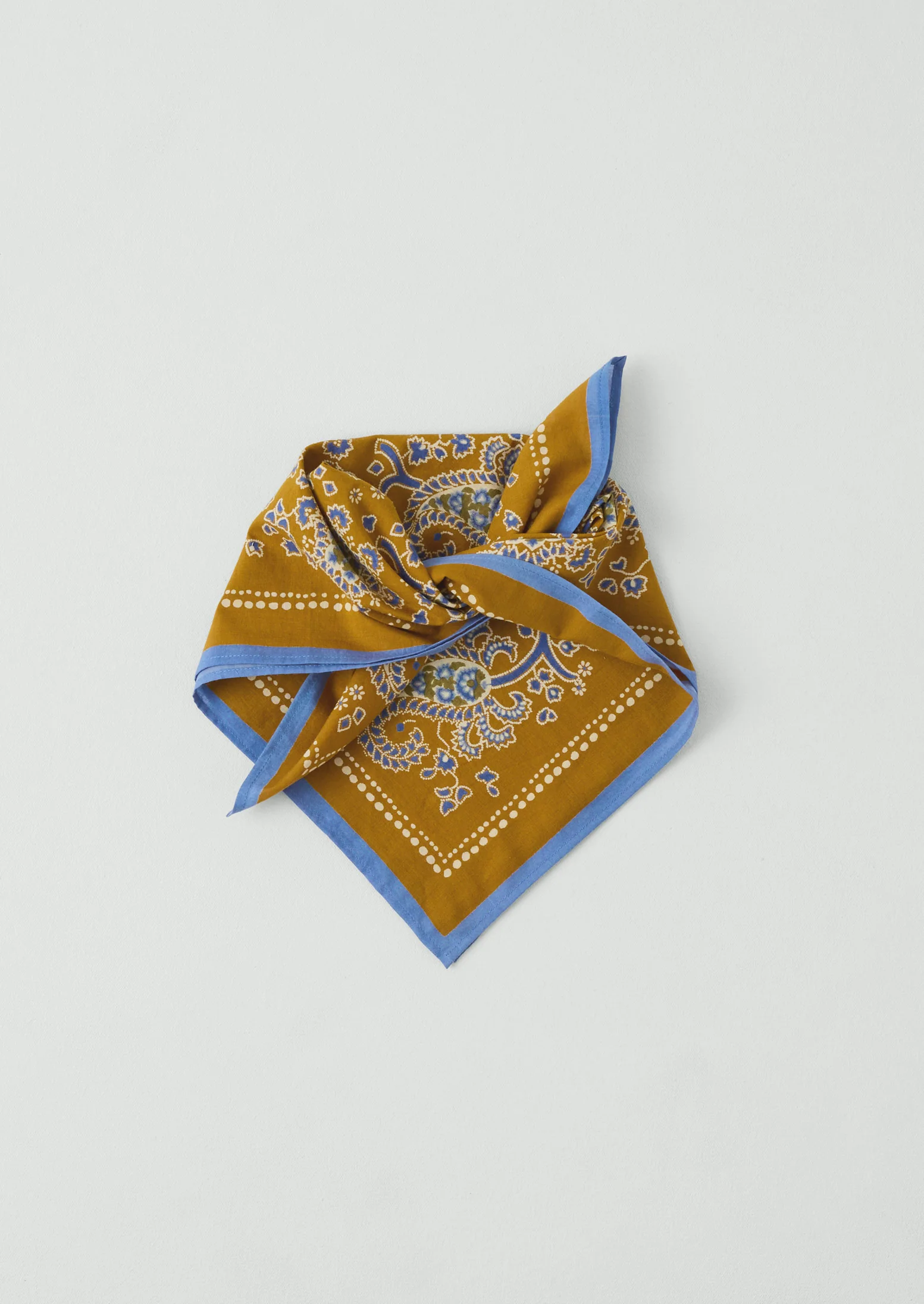Provencal Paisley Print Bandana | Cumin - Image 3