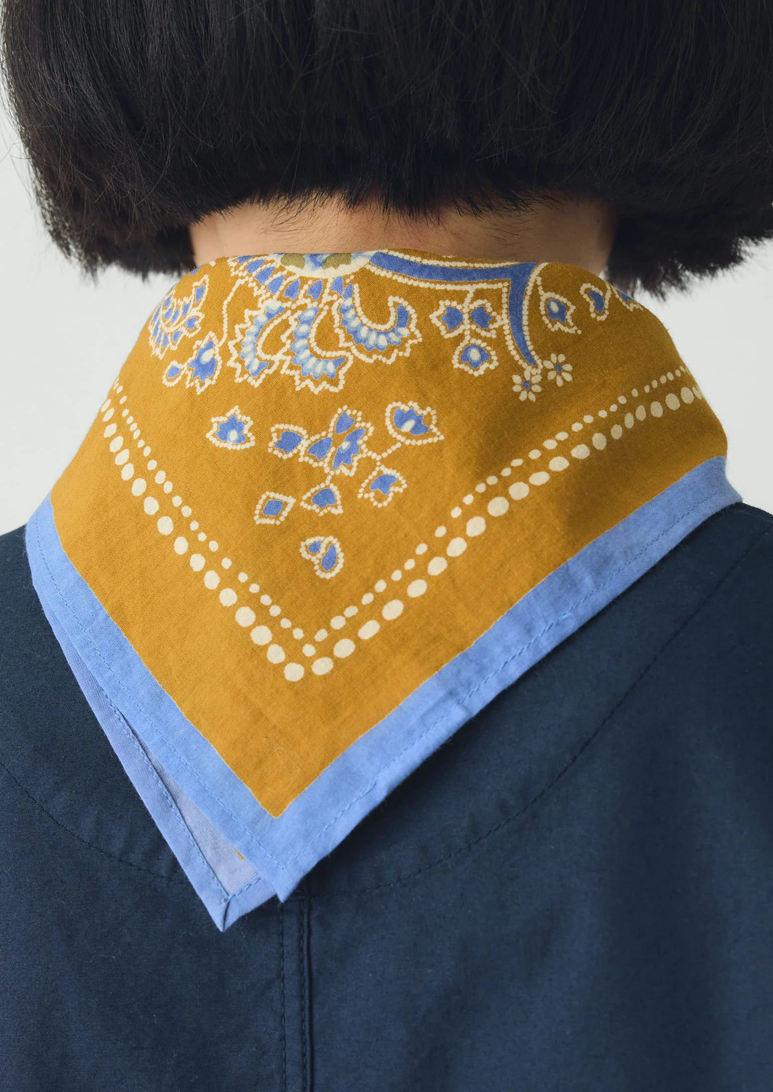 Provencal Paisley Print Bandana | Cumin - Image 5