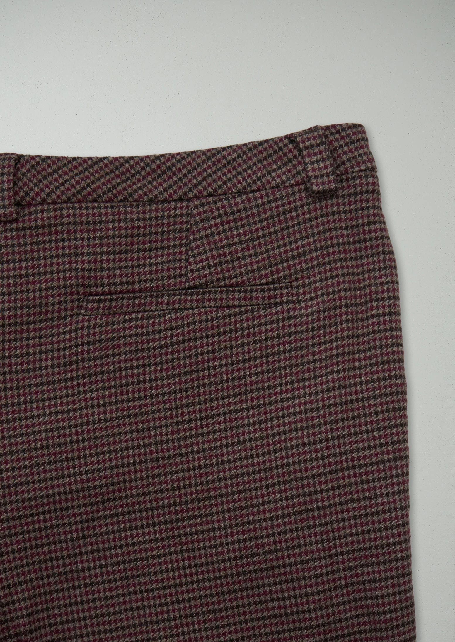 Reworn Check Cigarette Trousers Size 14 (768) | Multi - Image 2