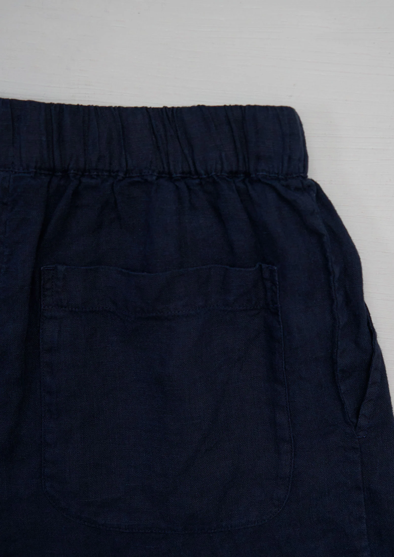 Reworn Linen Trousers Size XS (1022) | Midnight - Image 2
