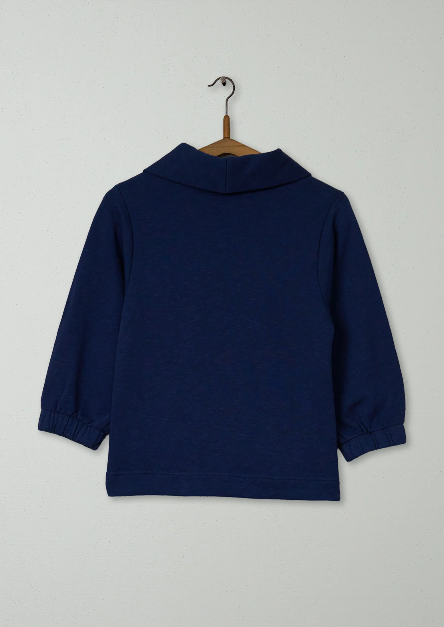 Reworn Loop Back Cotton Sweatshirt Size XXS (104) | Navy - Image 2