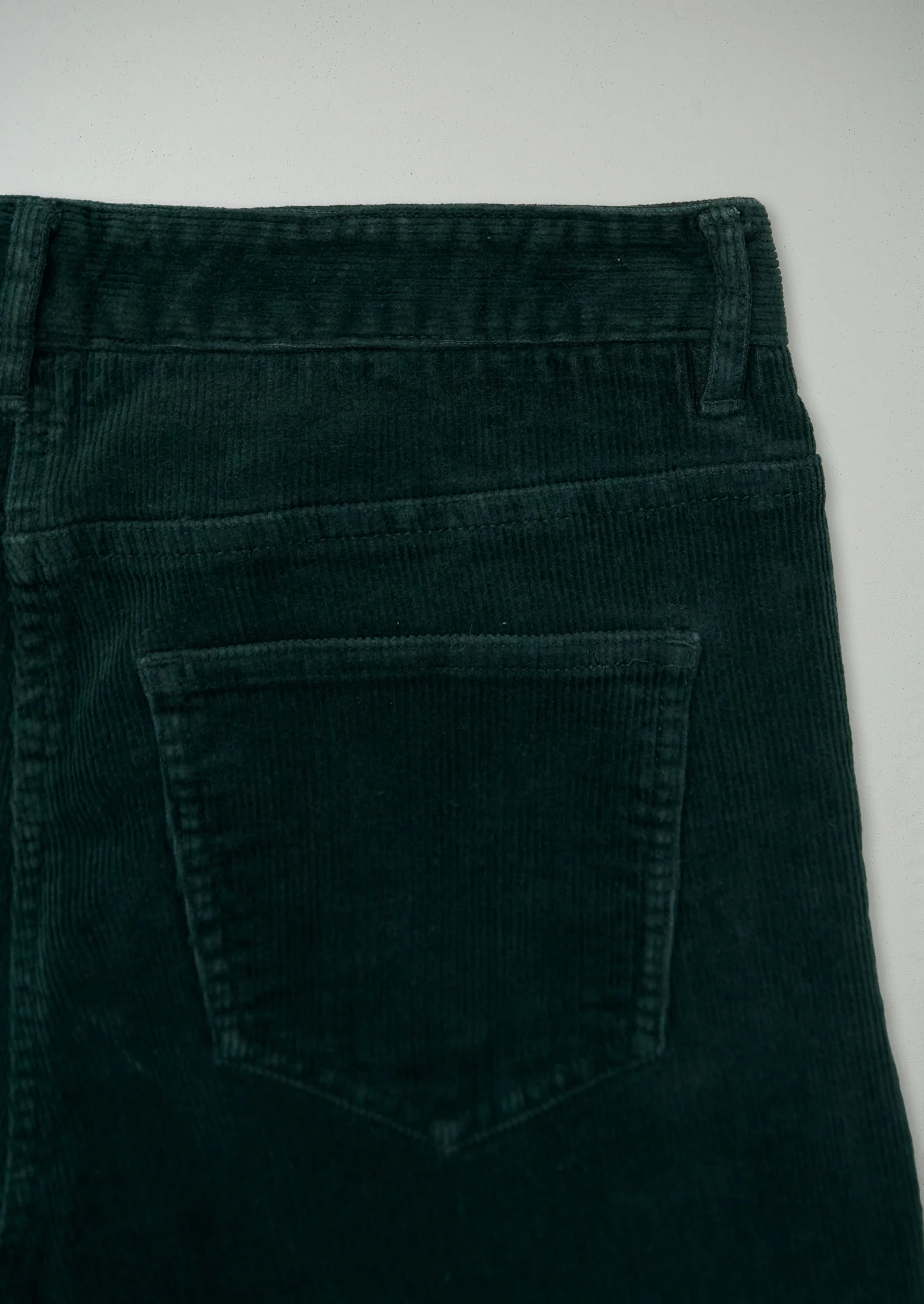 Reworn Stretch Cord Skinny Jeans Size 10 (985) | Green - Image 2