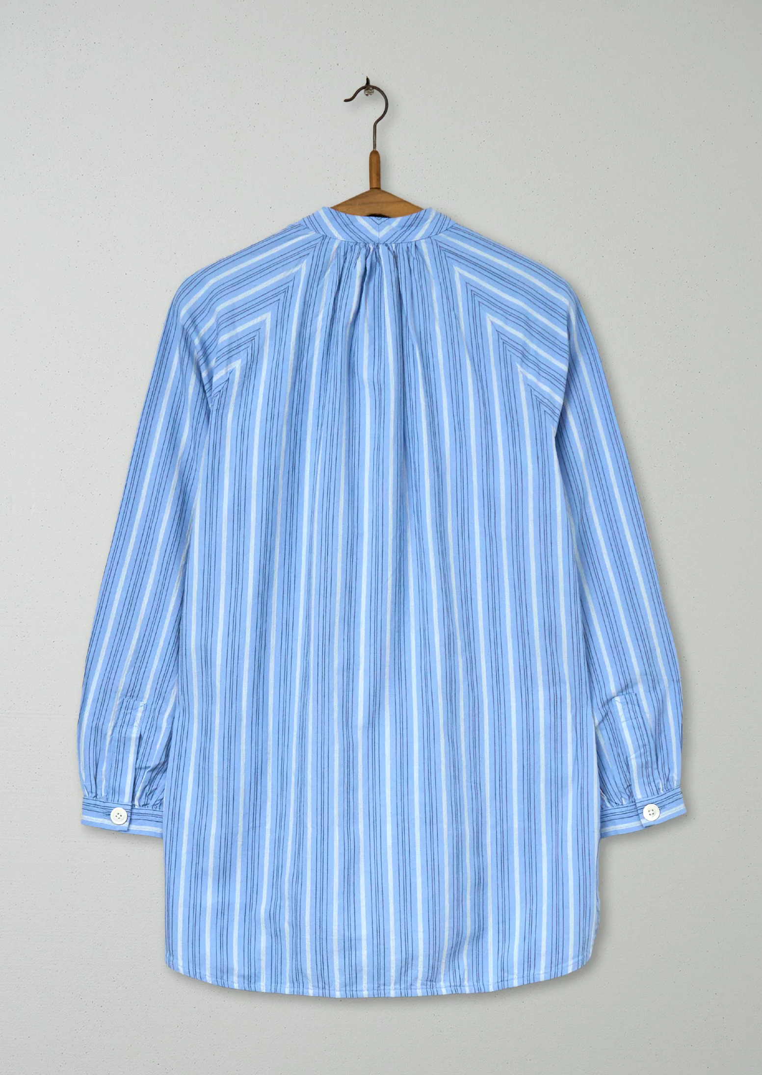 Reworn Tie Neck Stripe Shirt Size 6 (767) | Multi - Image 2
