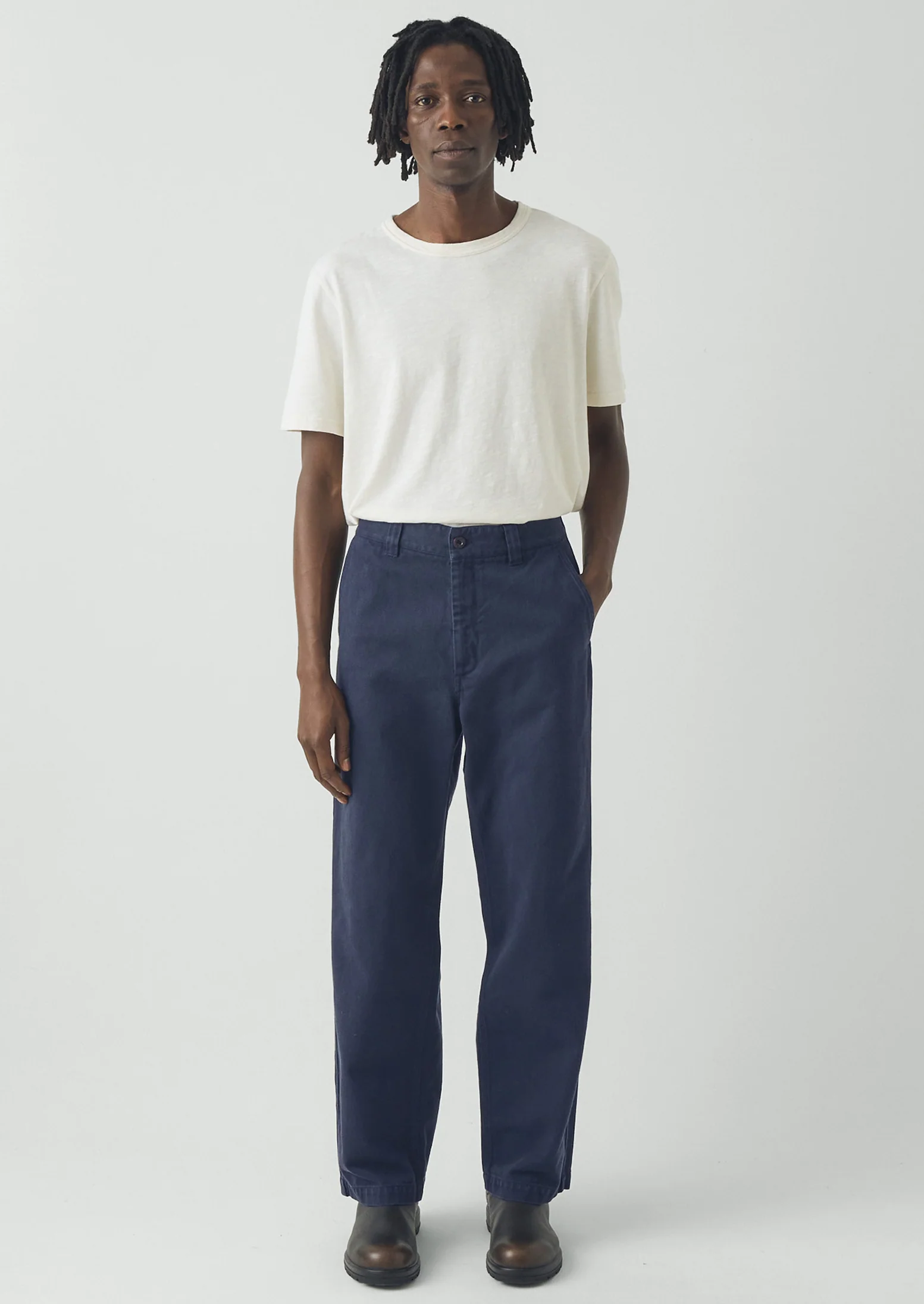 Rory Straight Leg Trousers | Ink - Image 2