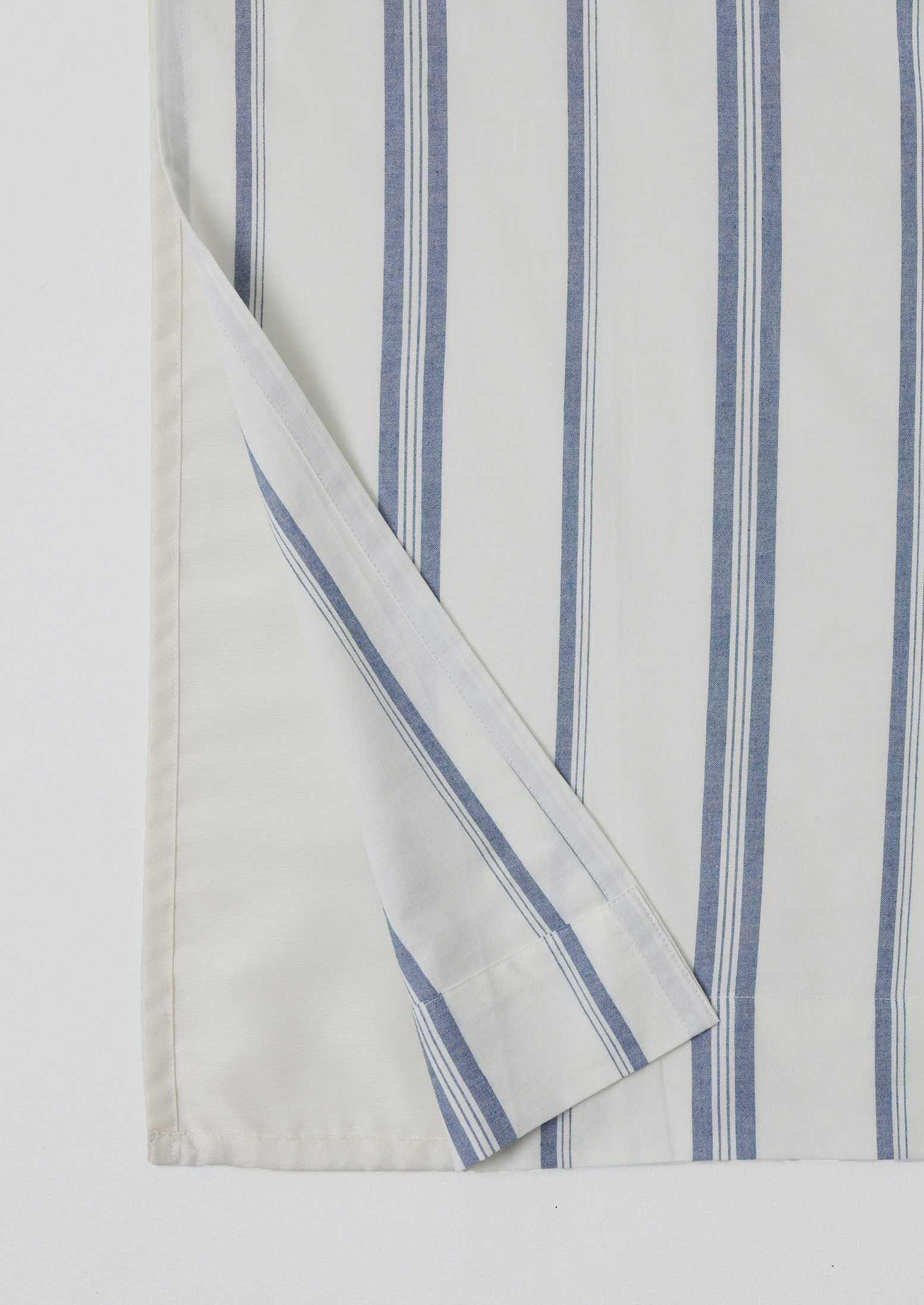 Sail Stripe Shower Curtain | Chalk/Aegean Blue - Image 3
