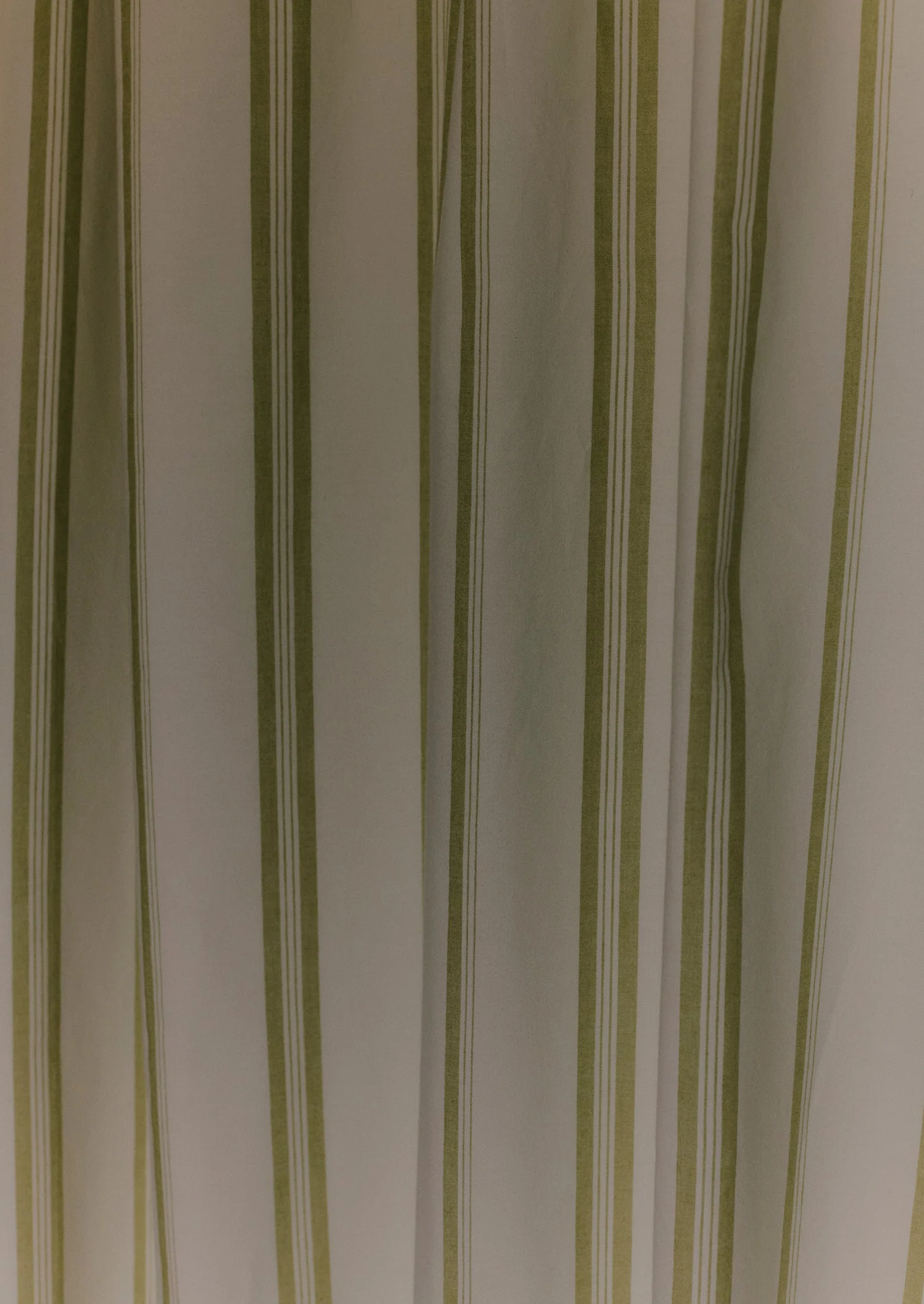 Sail Stripe Shower Curtain | Chalk/Fern - Image 3