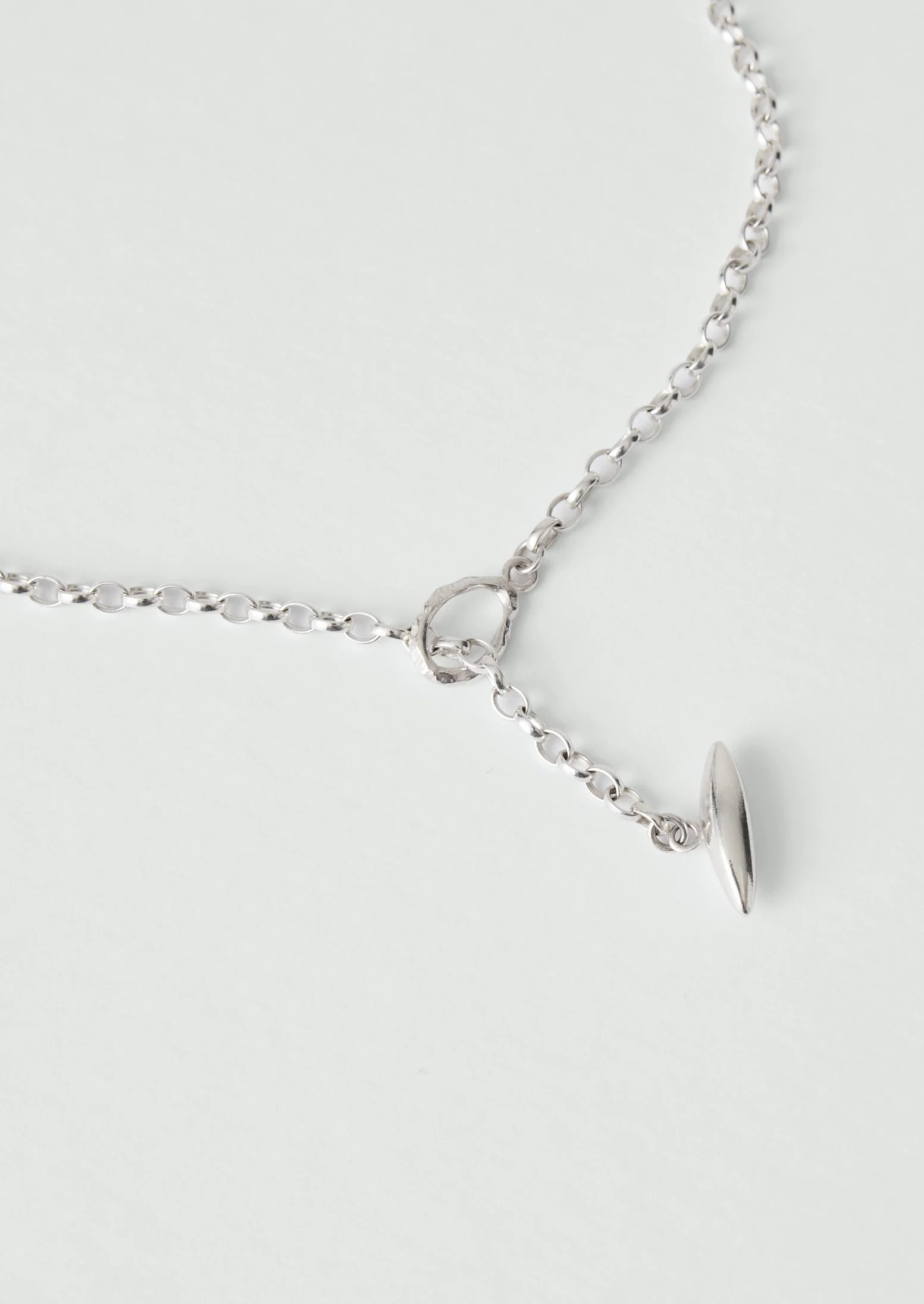 Sally Lacock Pod Toggle Silver Necklace | Silver - Image 5