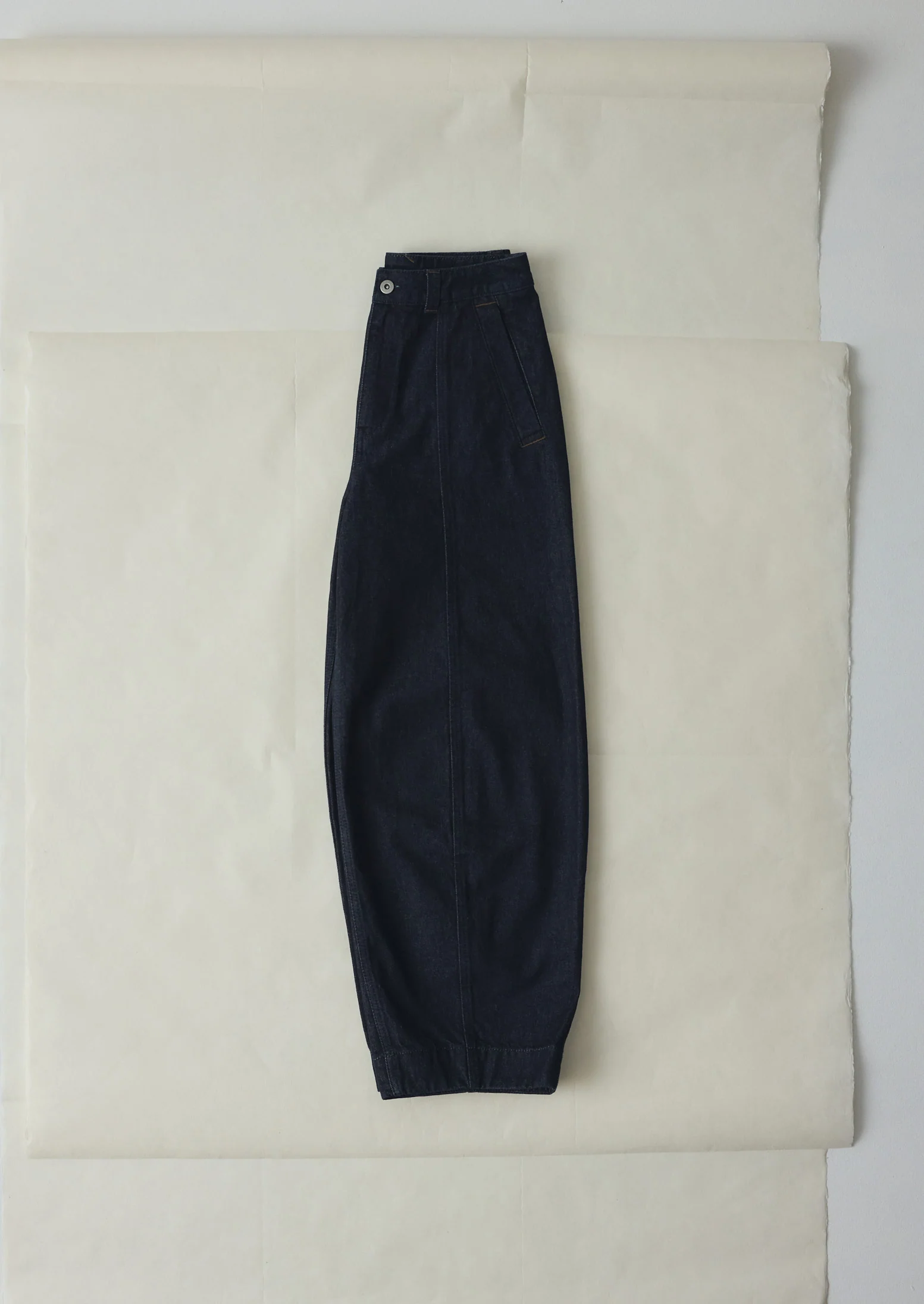 Sculpted Indigo Denim Trousers | Indigo - Image 6