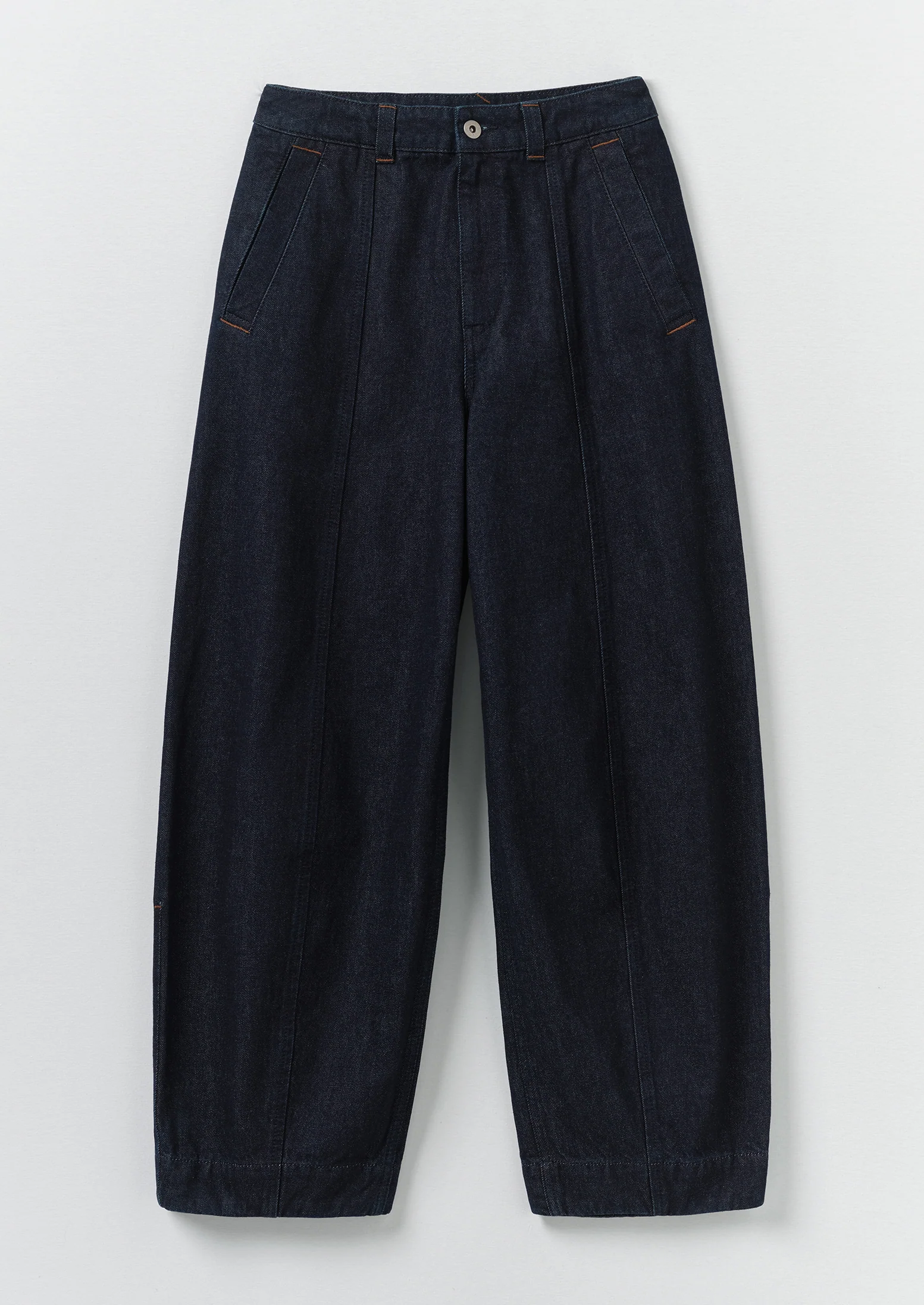 Sculpted Indigo Denim Trousers | Indigo - Image 7