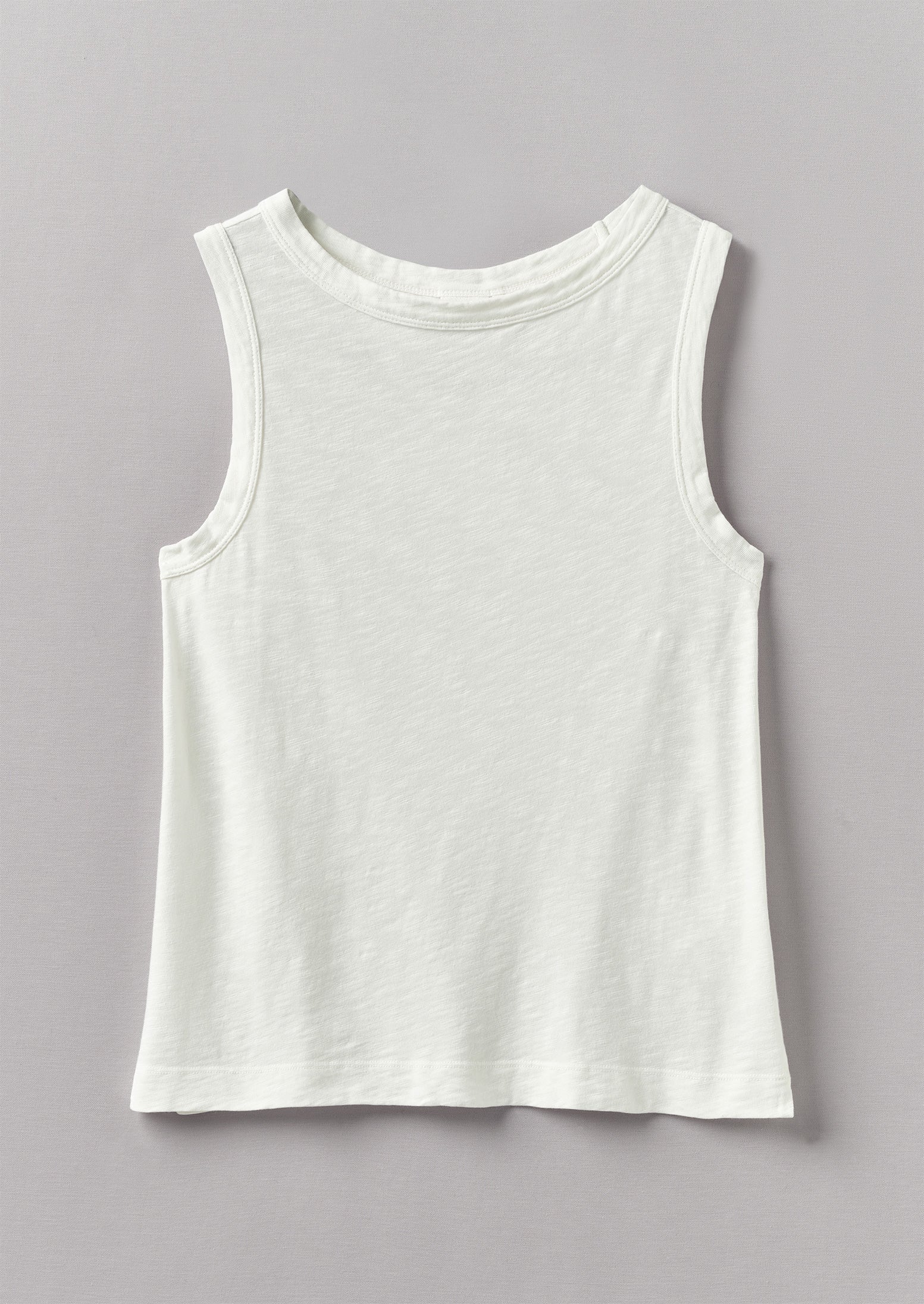 Sian Garment Dyed Organic Cotton Tank Top | Chalk