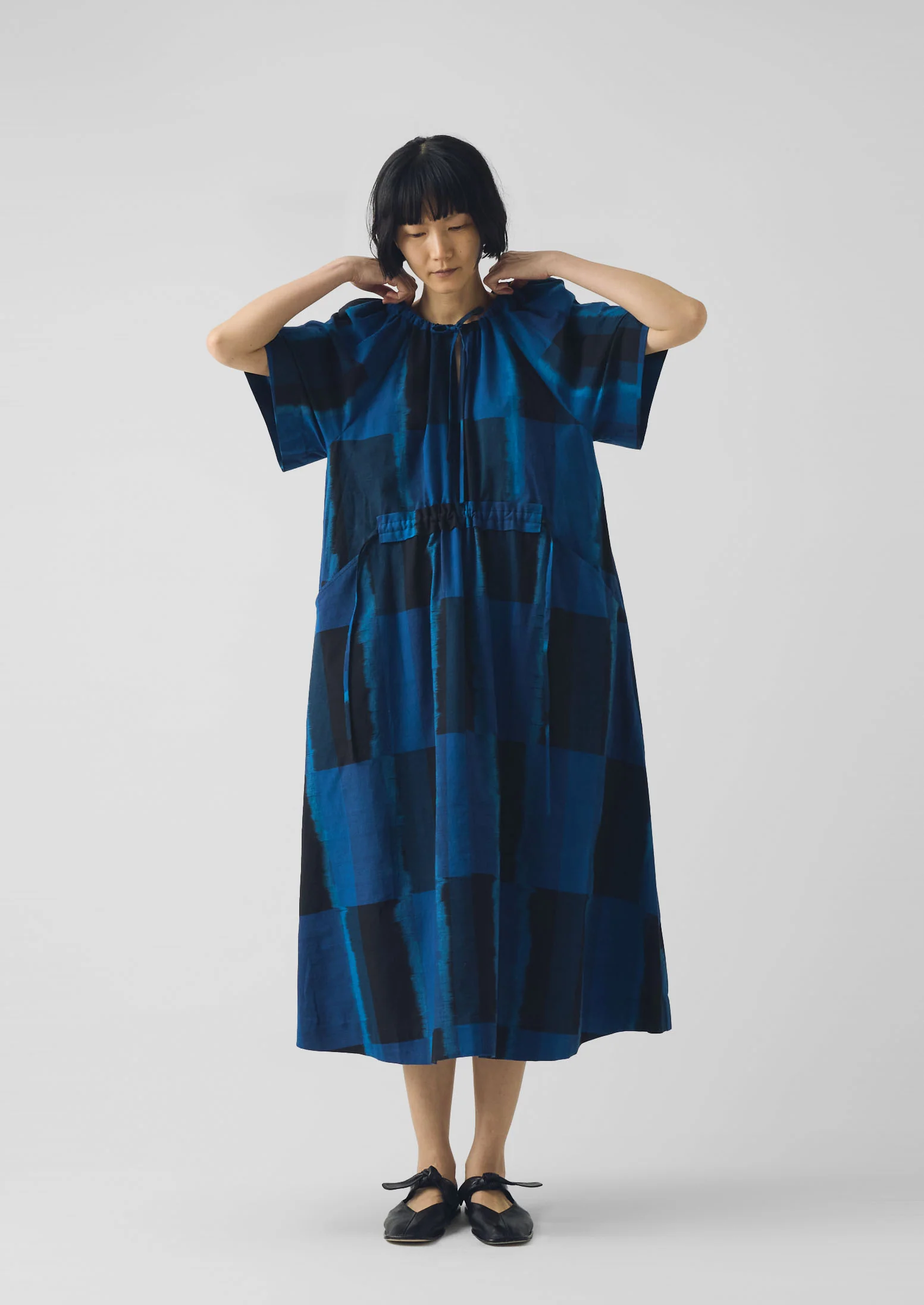 Sobremesa Cotton Ikat Dress | Bright Blue - Image 4
