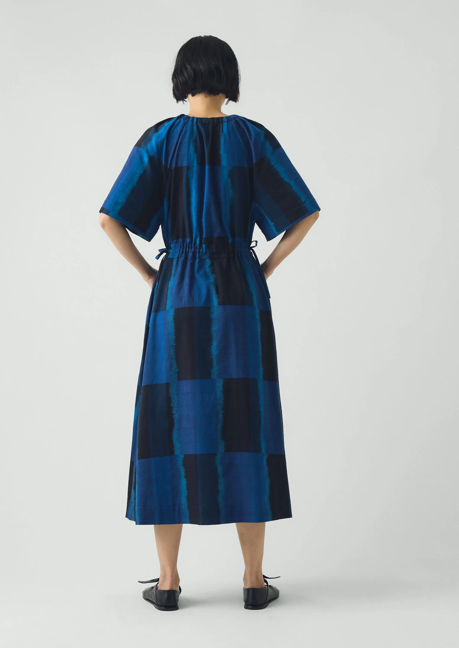 Sobremesa Cotton Ikat Dress | Bright Blue - Image 8