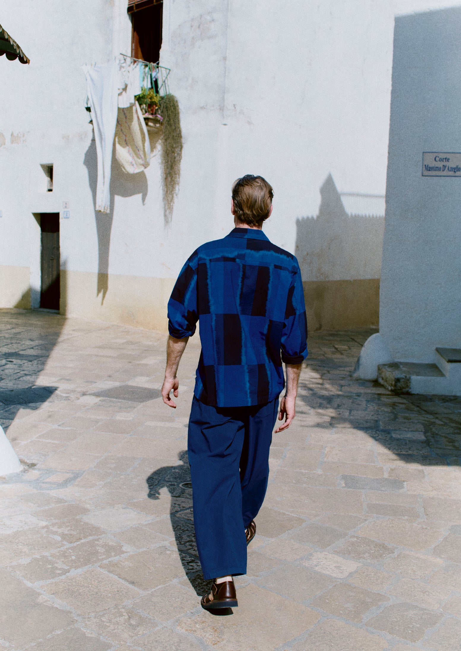 Sobremesa Cotton Ikat Shirt | Bright Blue - Image 6