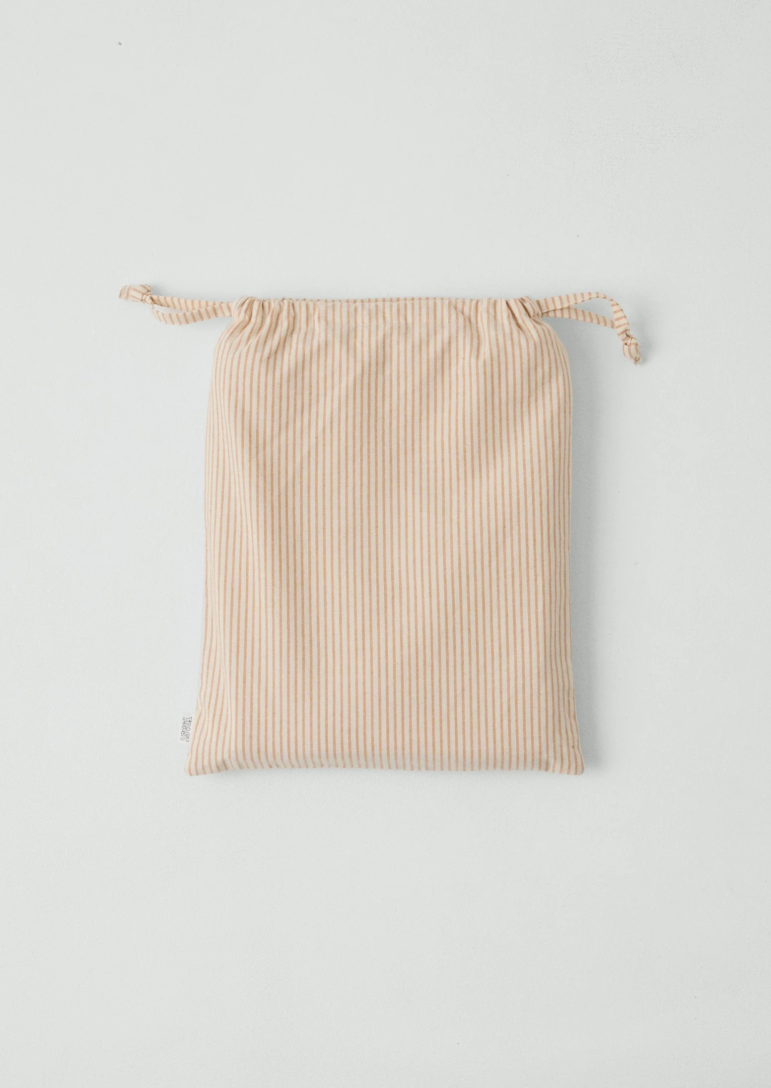 Soft Stripe Cotton Duvet Cover | Clay/Ecru - Image 8