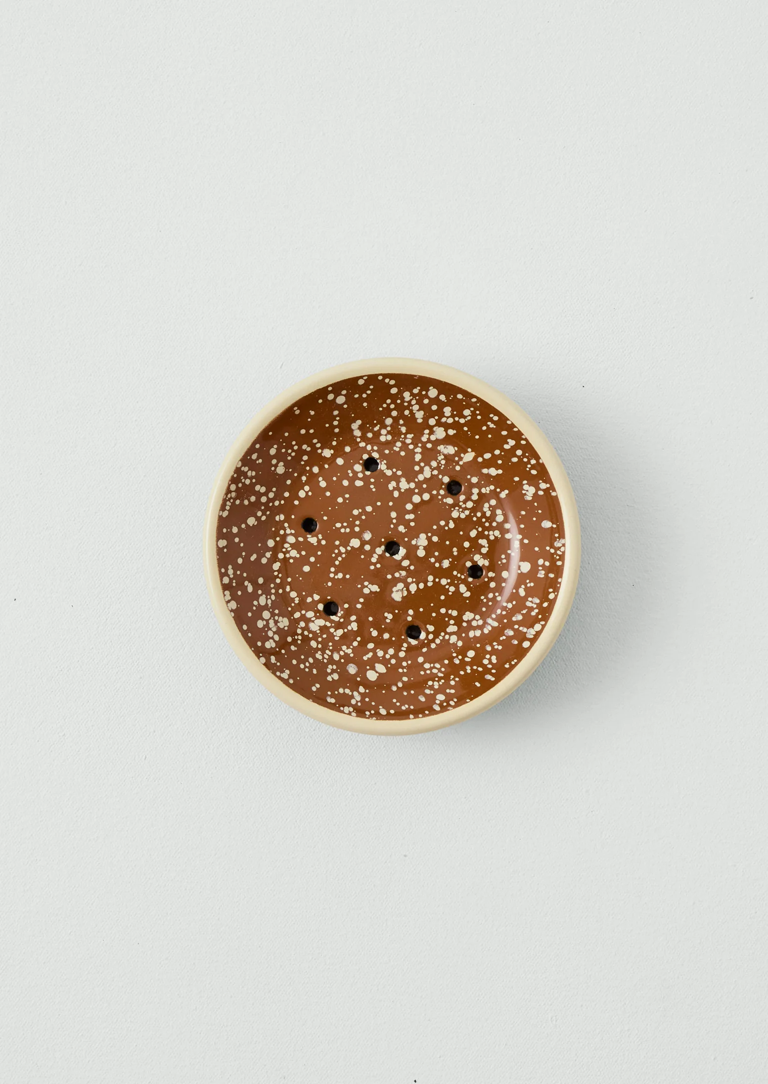 Speckle Enamel Soap Dish | Cumin/Cream