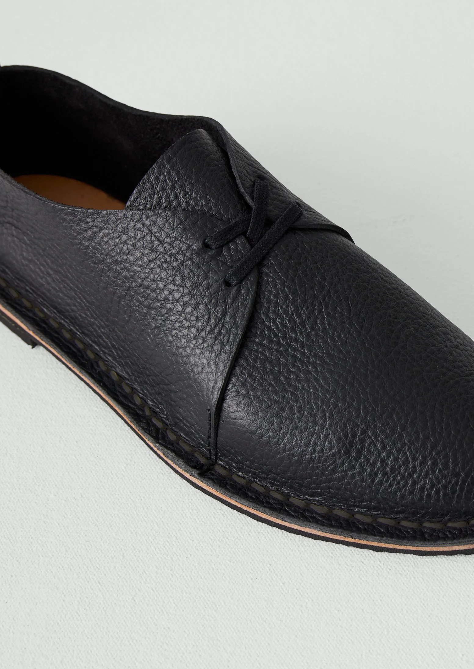 Steve Mono Leather Derby Shoes | Black - Image 5
