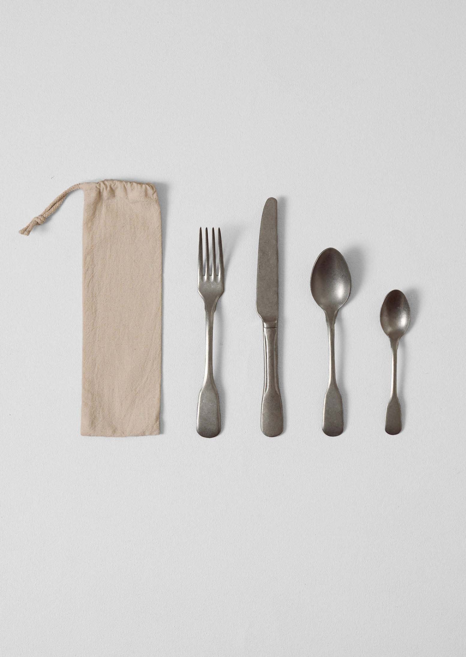 Stonewashed Cutlery Set | Silver - Image 4