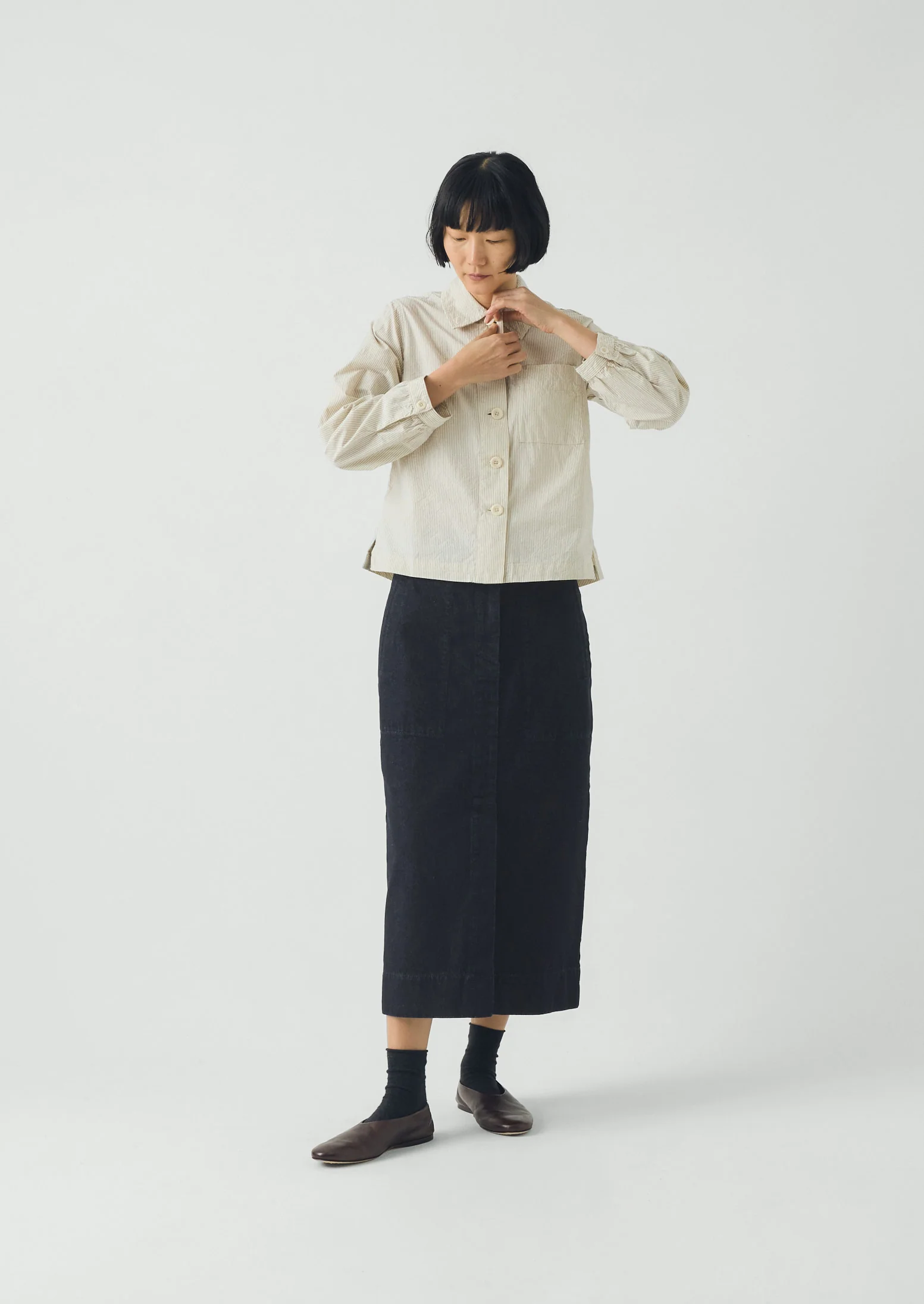Straight Indigo Denim Skirt | Indigo - Image 3