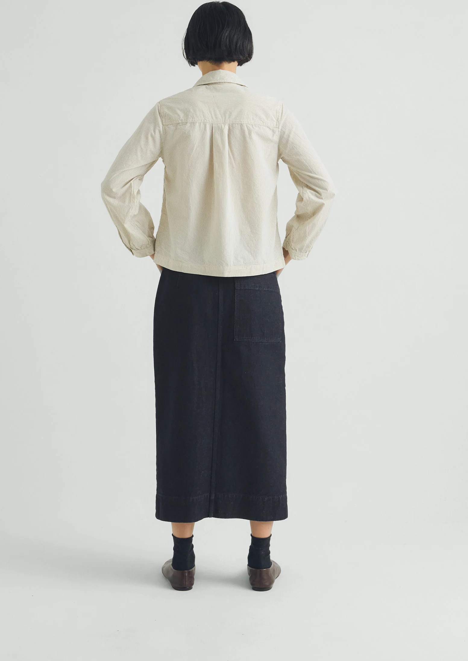 Straight Indigo Denim Skirt | Indigo - Image 4