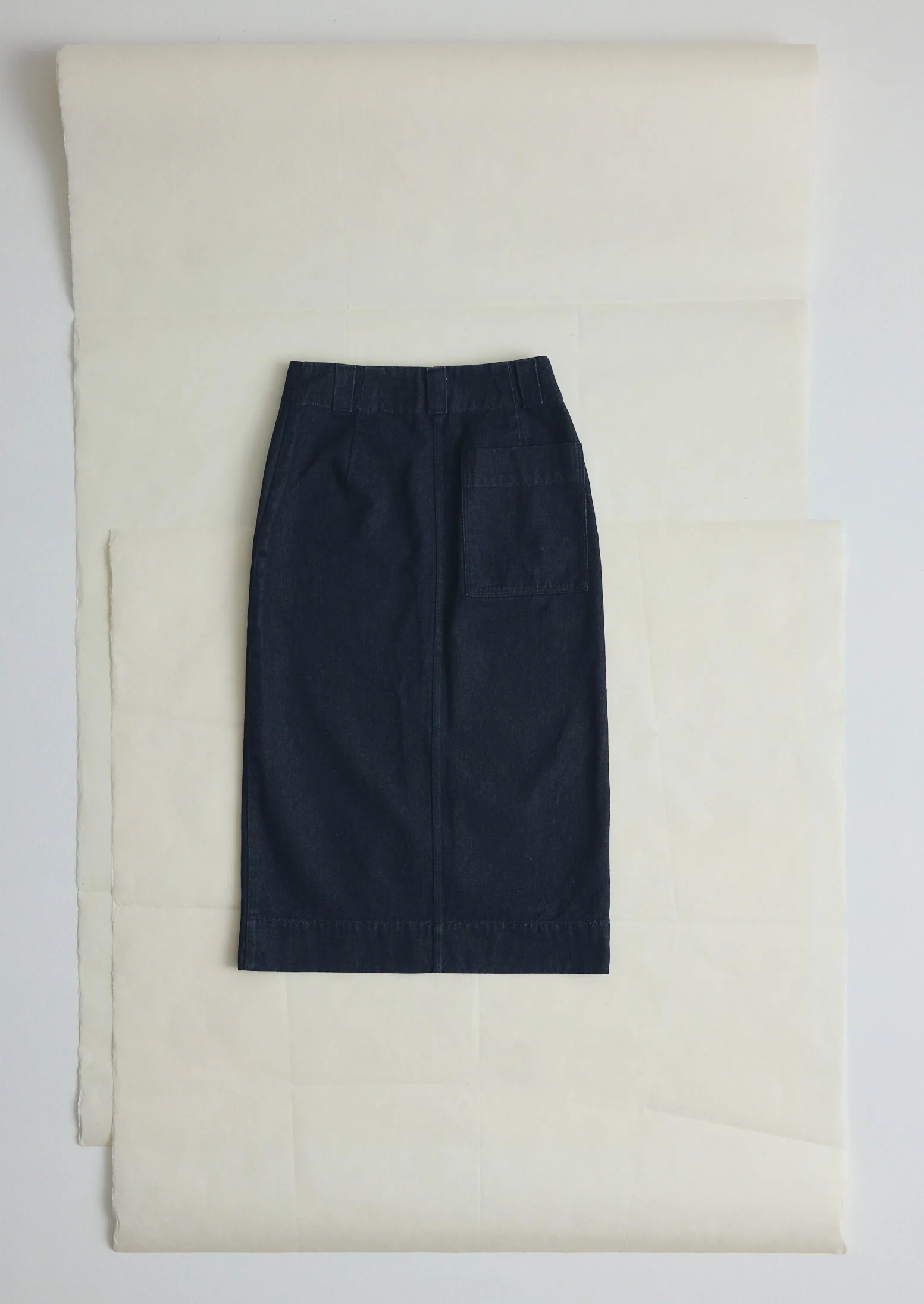 Straight Indigo Denim Skirt | Indigo - Image 5