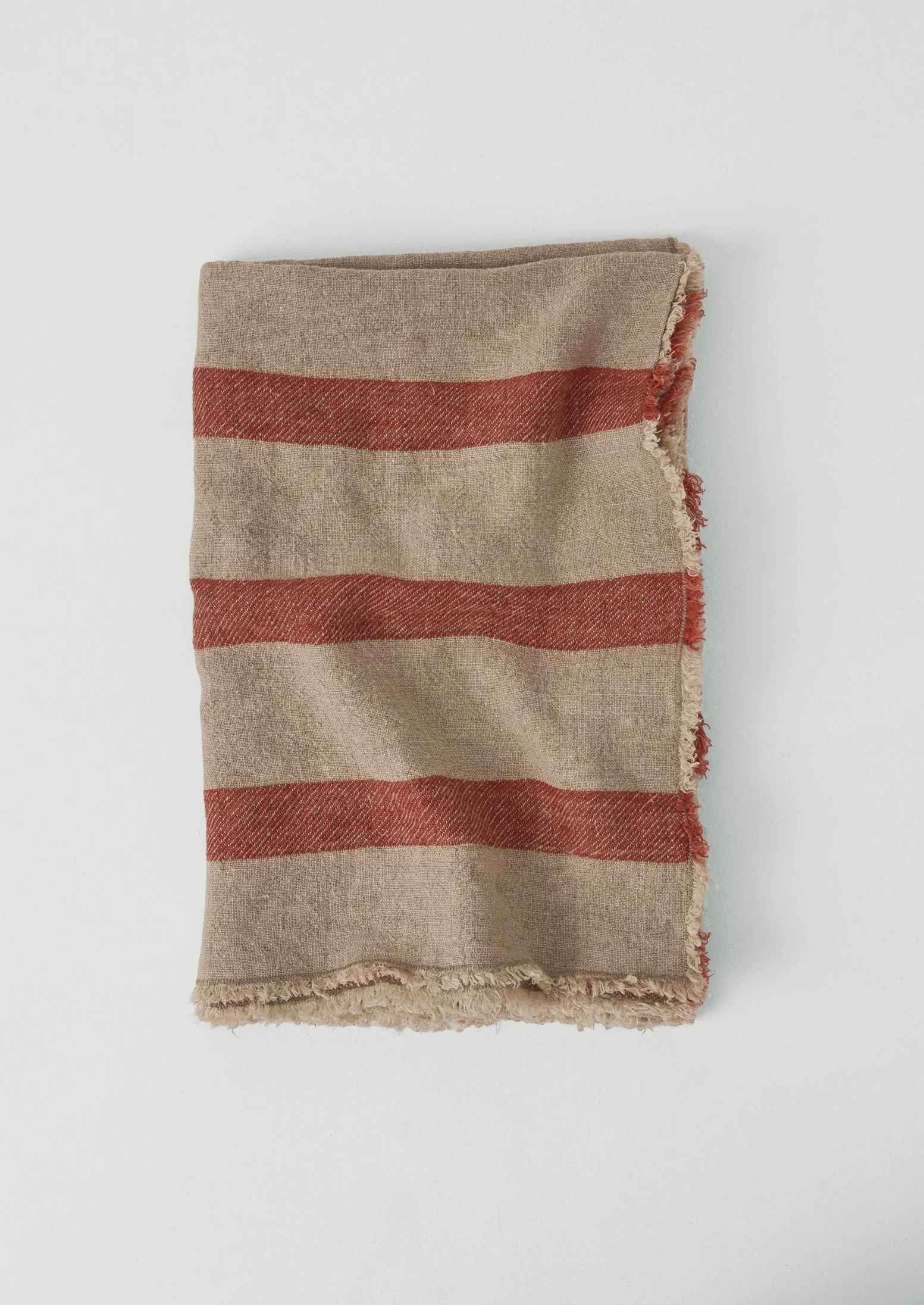 Stripe Linen Throw | Aurora/Natural