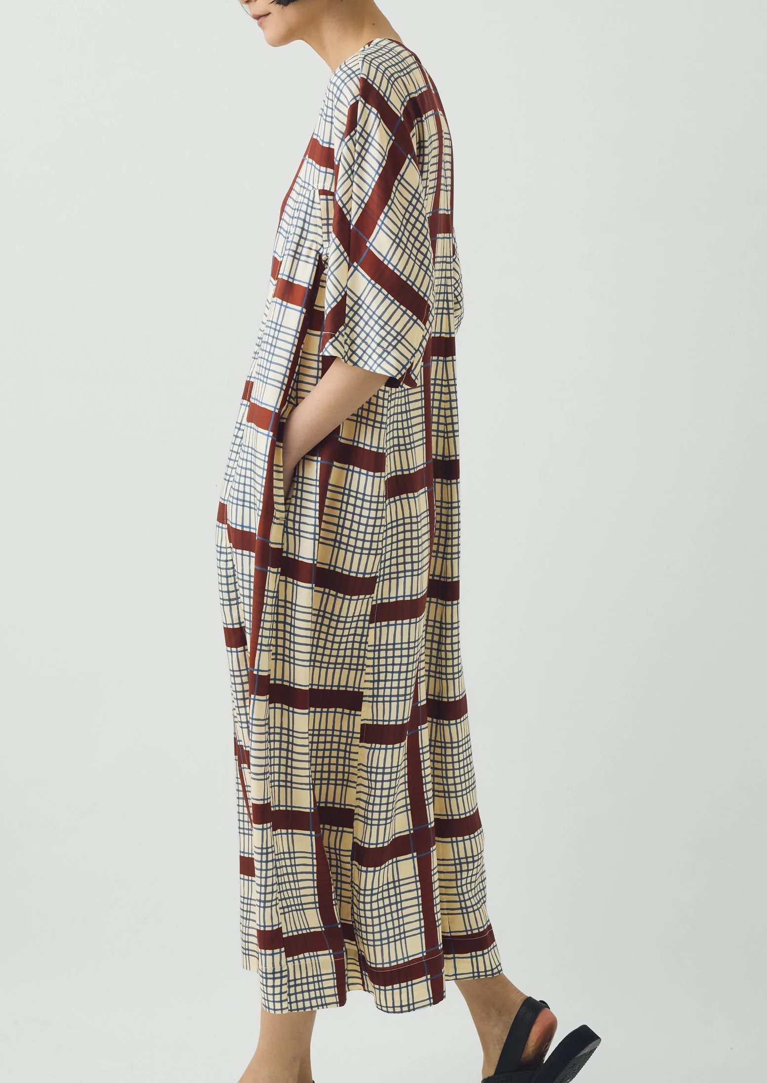 Tablecloth Print Dress | Soya/Multi - Image 4