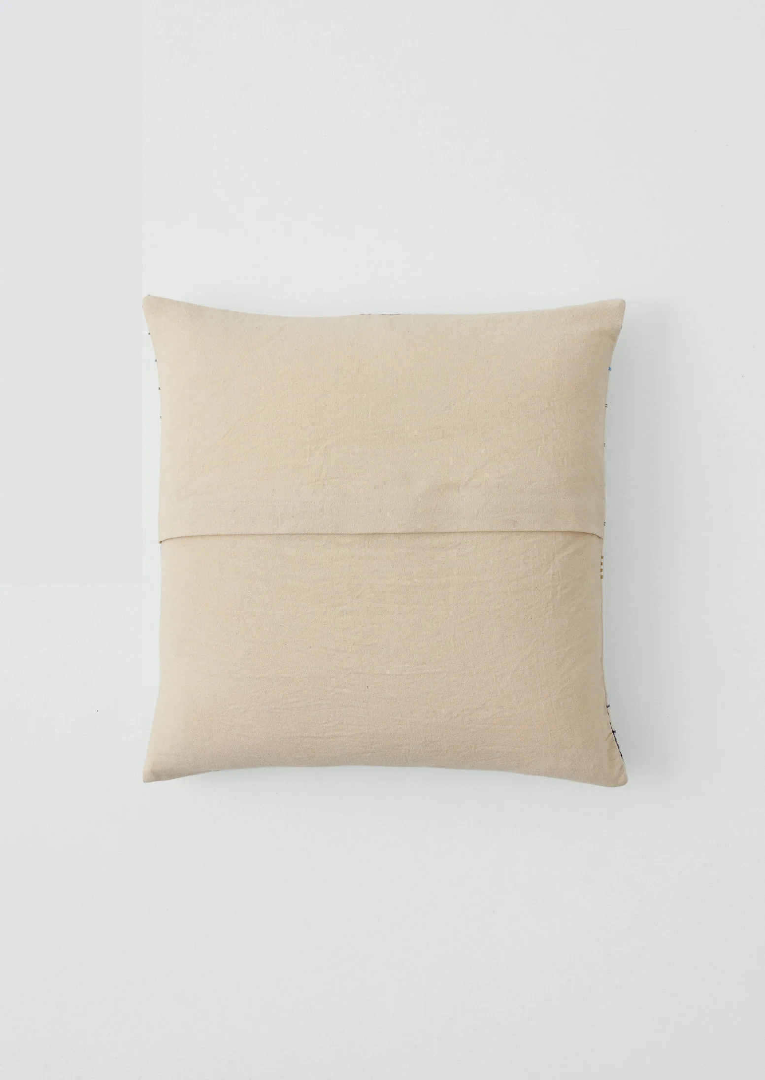 Tea Towel Check Patchwork Cushion Cover | Ecru/Multi - Image 7