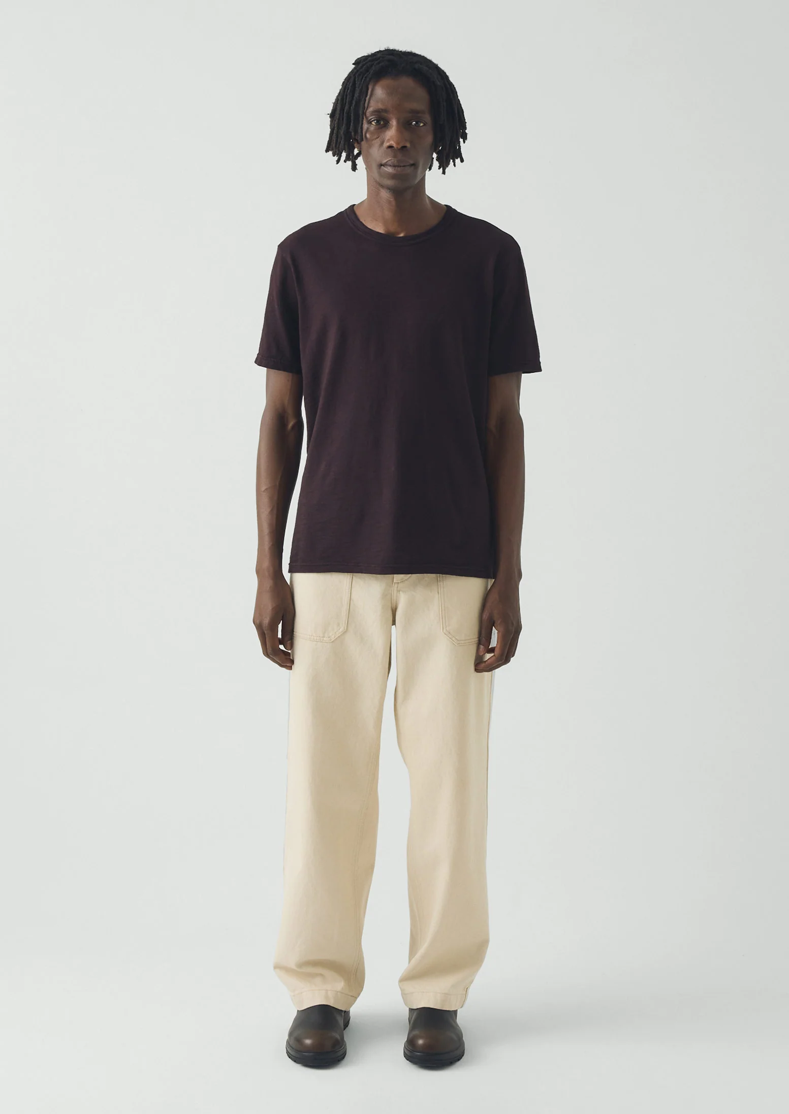 Theo Organic Cotton Short Sleeve Tee | Beetroot - Image 3