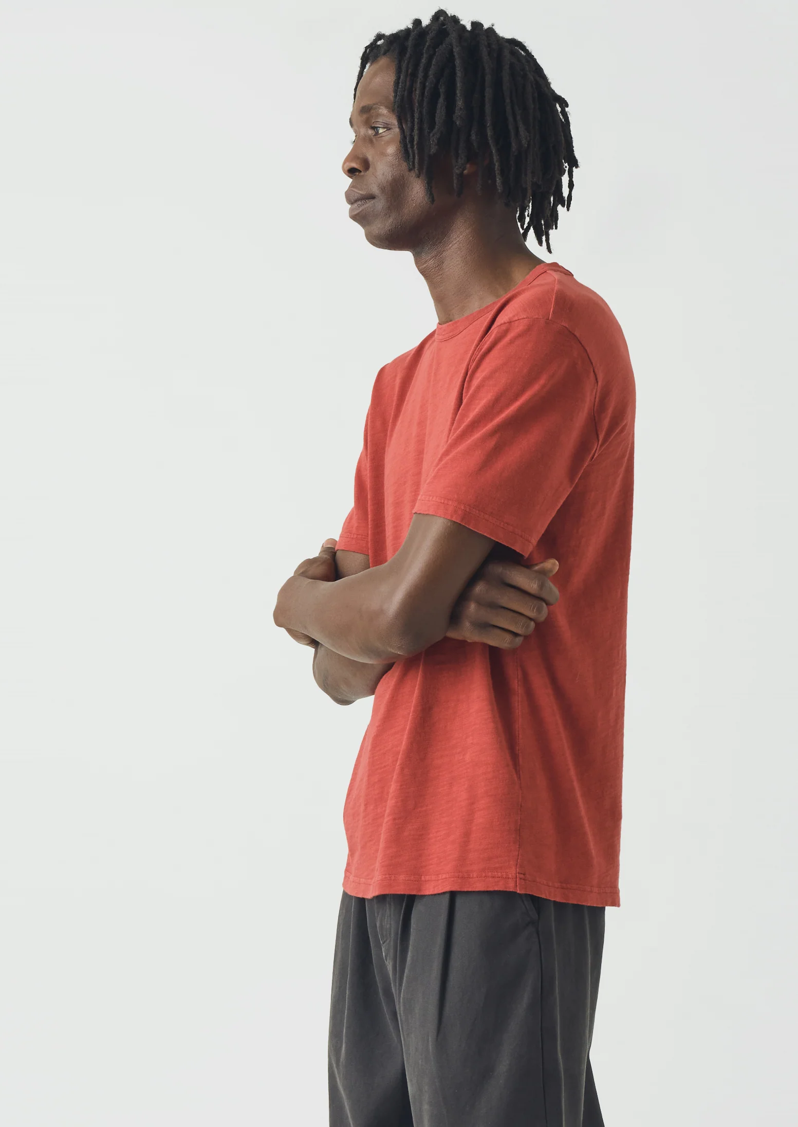Theo Organic Cotton Short Sleeve Tee | Terracotta - Image 2